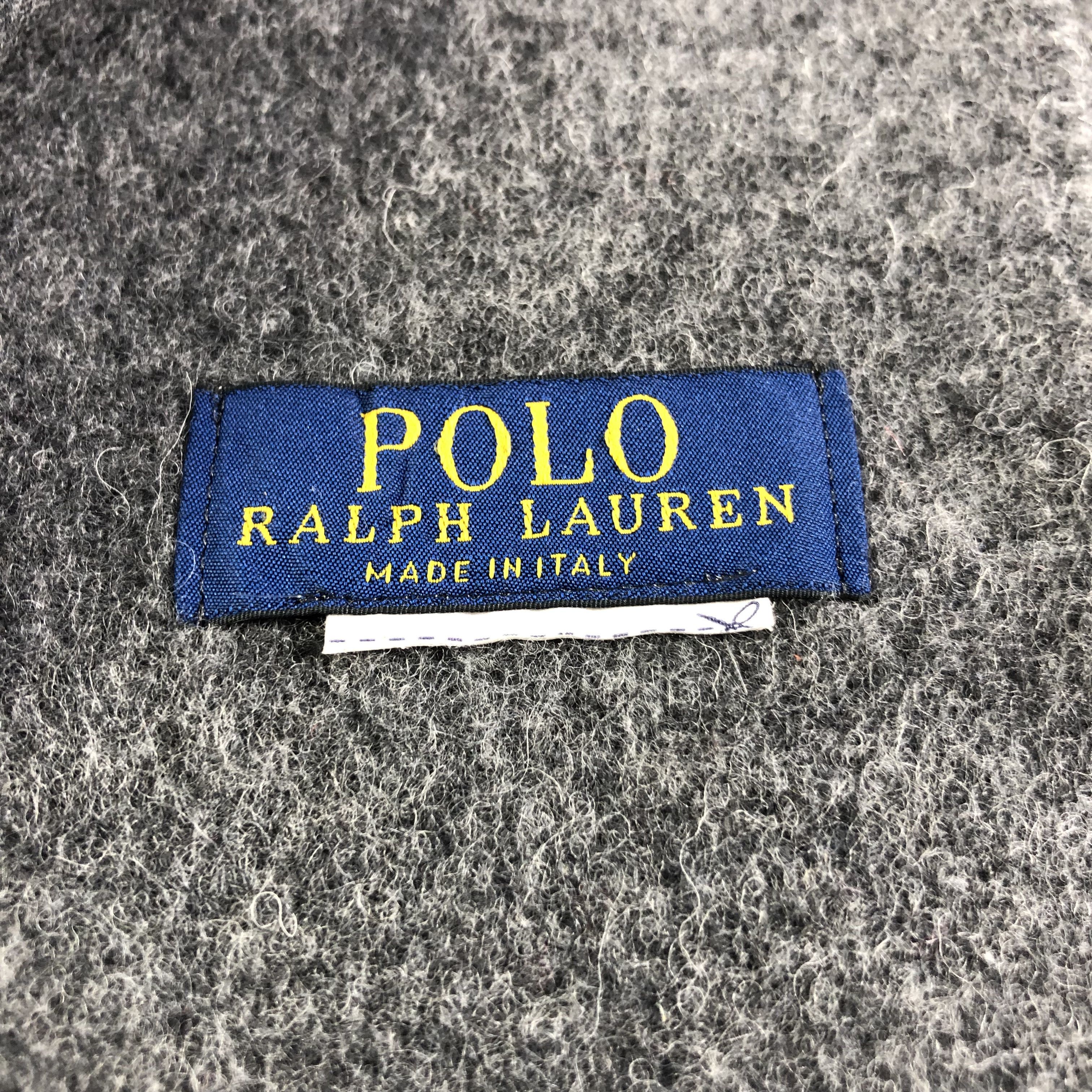 Polo Ralph Lauren Polo Ralph Lauren Grey Wool Scarf Muffler V1294 Size ONE SIZE - 5 Thumbnail