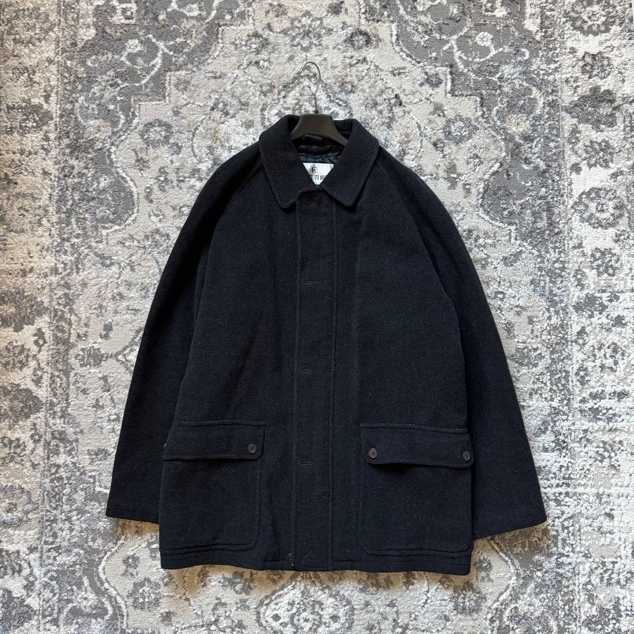 Cerruti 1881 Cerruti Vintage Heavy Wool Classic Retro Zip Coat Jacket Size US XL / EU 56 / 4 - 1 Thumbnail