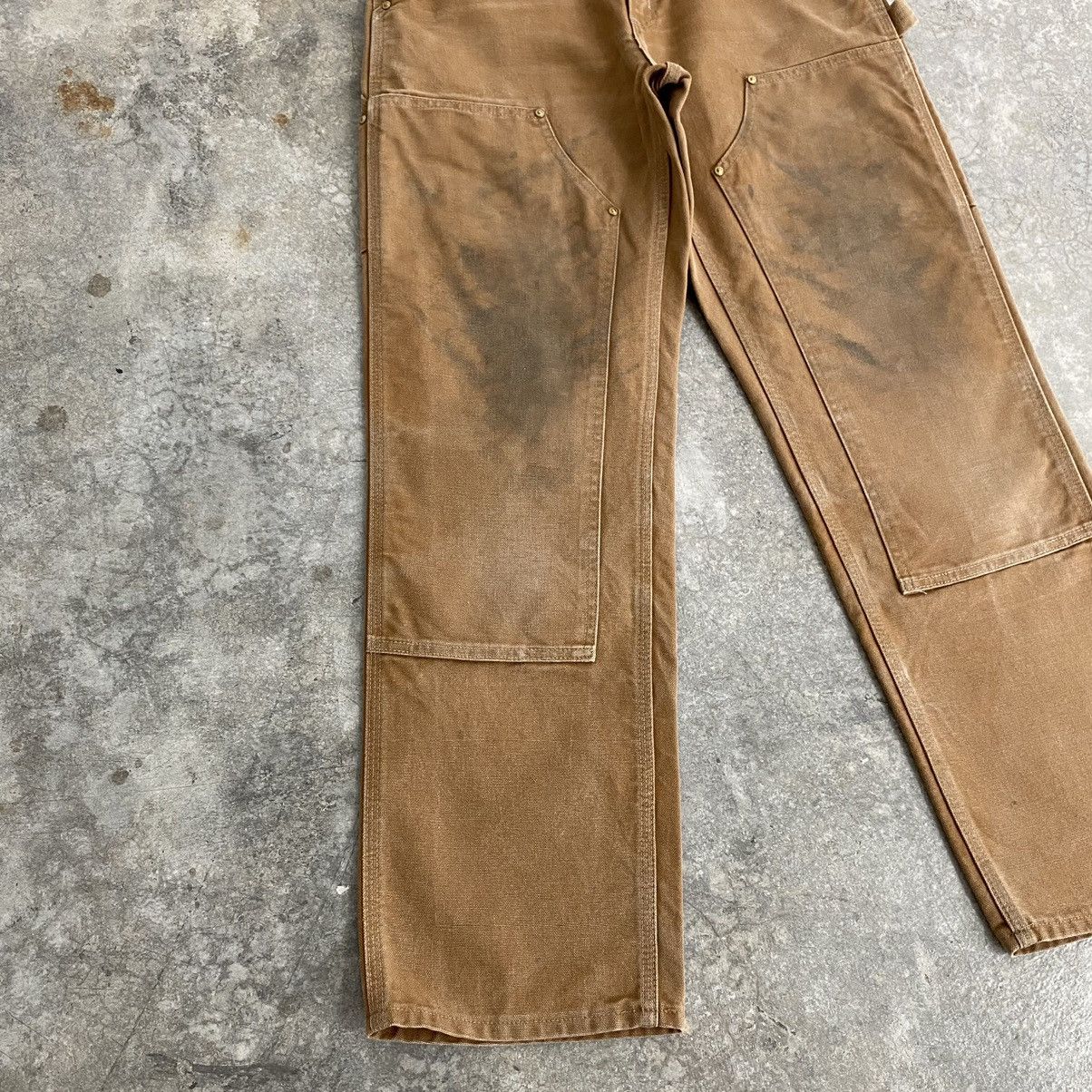 Carhartt Vintage Carhartt Double Knee Tan Dirty Carpenter Pants Size US 28 / EU 44 - 7 Thumbnail