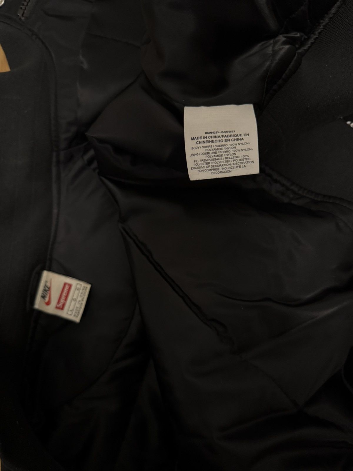 NBA × Nike × Supreme Supreme Nike NBA Teams Warm Up Jacket Black L Size US L / EU 52-54 / 3 - 9 Thumbnail