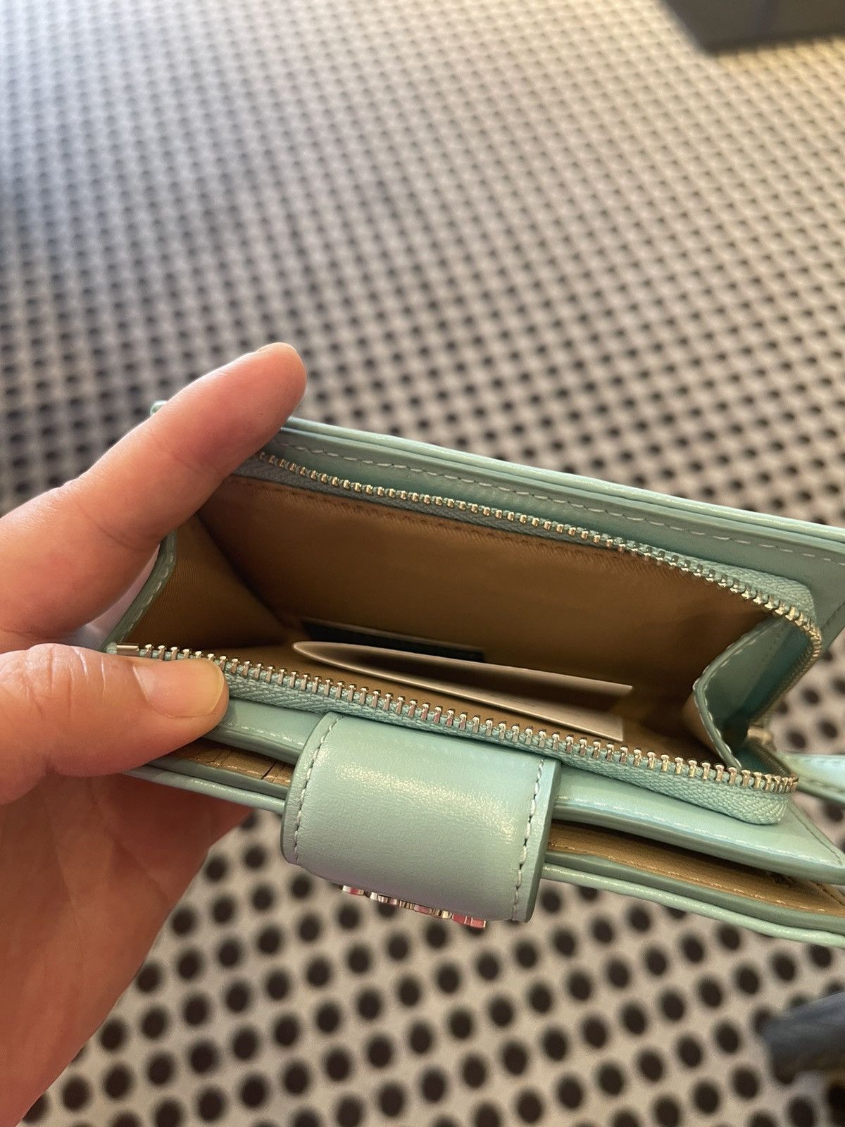 Coach Coach CT922 Medium Corner Zip Wallet Signature Jacquard blue Size ONE SIZE - 3 Thumbnail