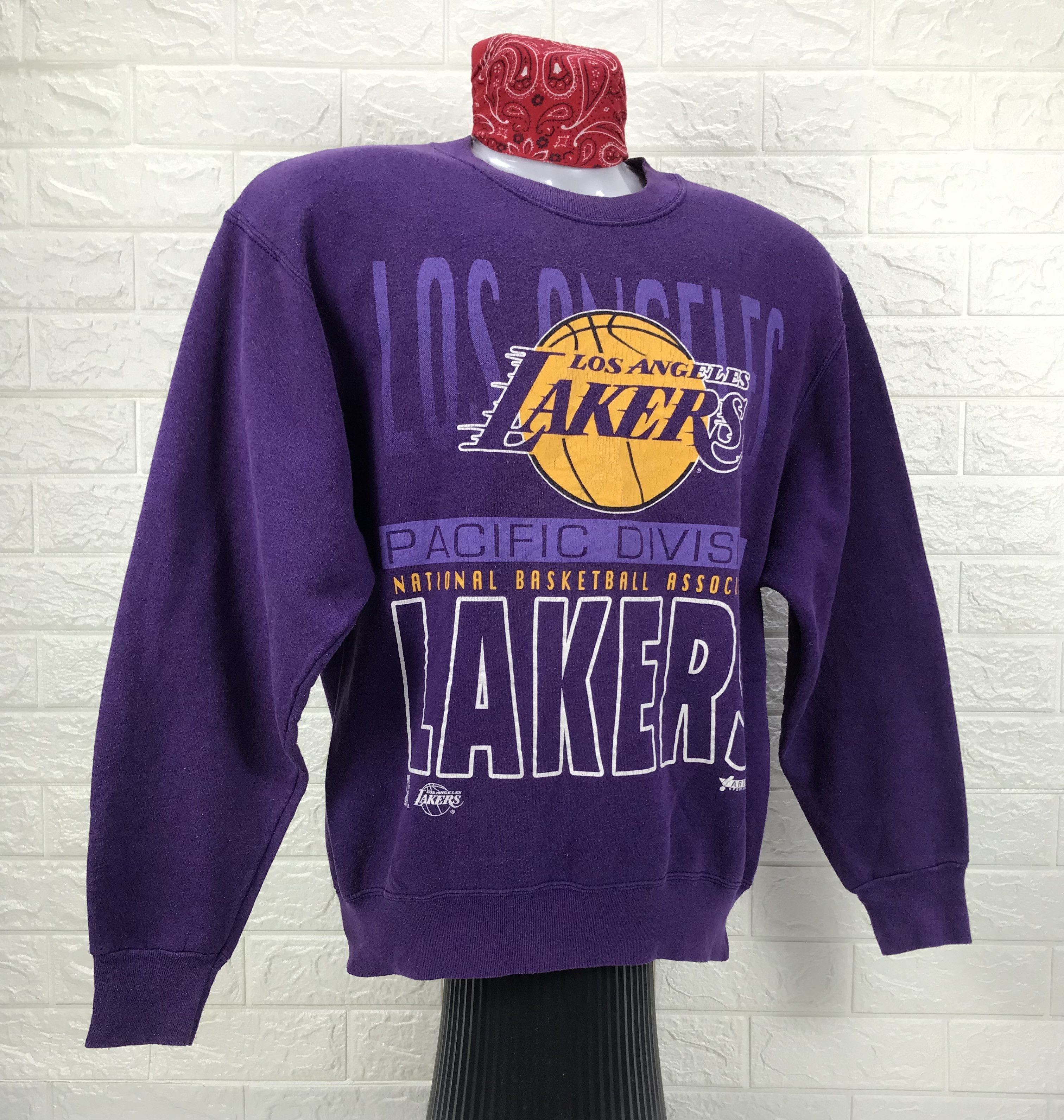Fruit Of The Loom Vintage L.A. Lakers x Fruit Of The Loom Sweatshirt Size US M / EU 48-50 / 2 - 2 Thumbnail