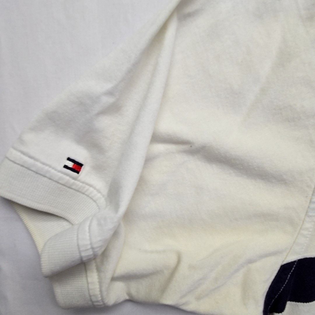 Tommy Hilfiger Vintage Tommy Hilfiger Polo Striped White Ivory XL Shirt Size US XL / EU 56 / 4 - 9 Thumbnail
