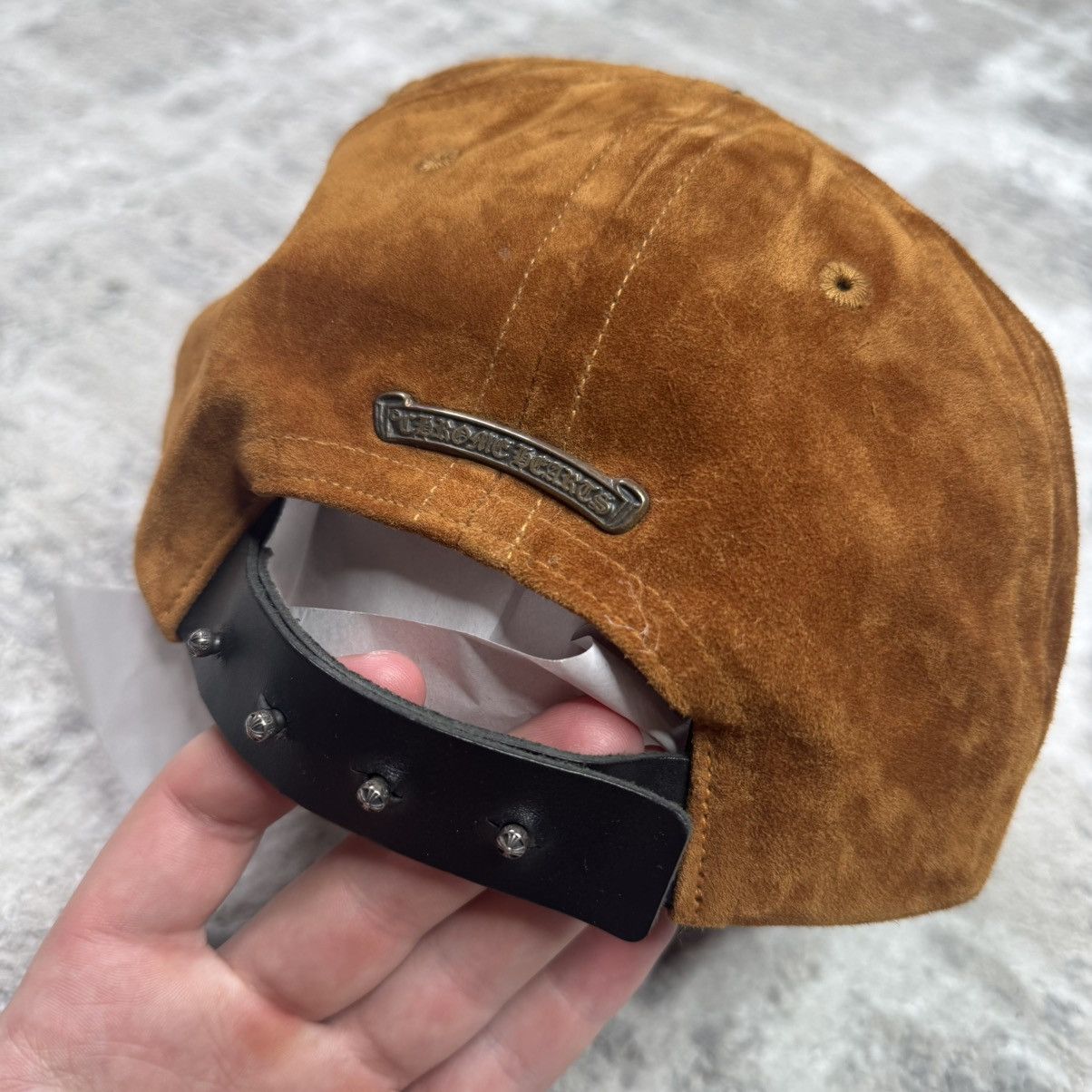 Chrome Hearts Suede dagger leather strap hat Size ONE SIZE - 8 Thumbnail