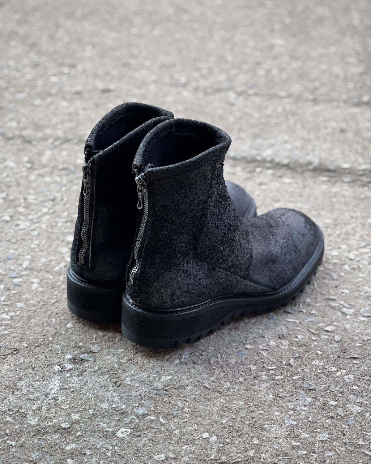 Julius Julius_7 SS16 Angel_s Blistered Reverse Cow Back Zip Boots Size US 8.5 / EU 41-42 - 7 Thumbnail