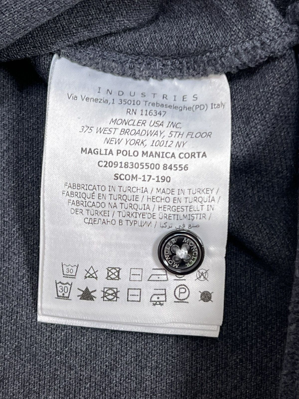 Moncler MONCLER Polo Shirt Cotton Short Sleeve Logo Patch Size US S / EU 44-46 / 1 - 10 Thumbnail