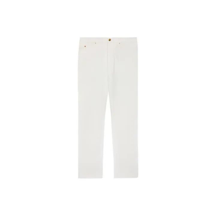 Gucci Gucci SS22 White Straight-Cut Casual Denim Pants Size US 36 / EU 52 - 1 Thumbnail