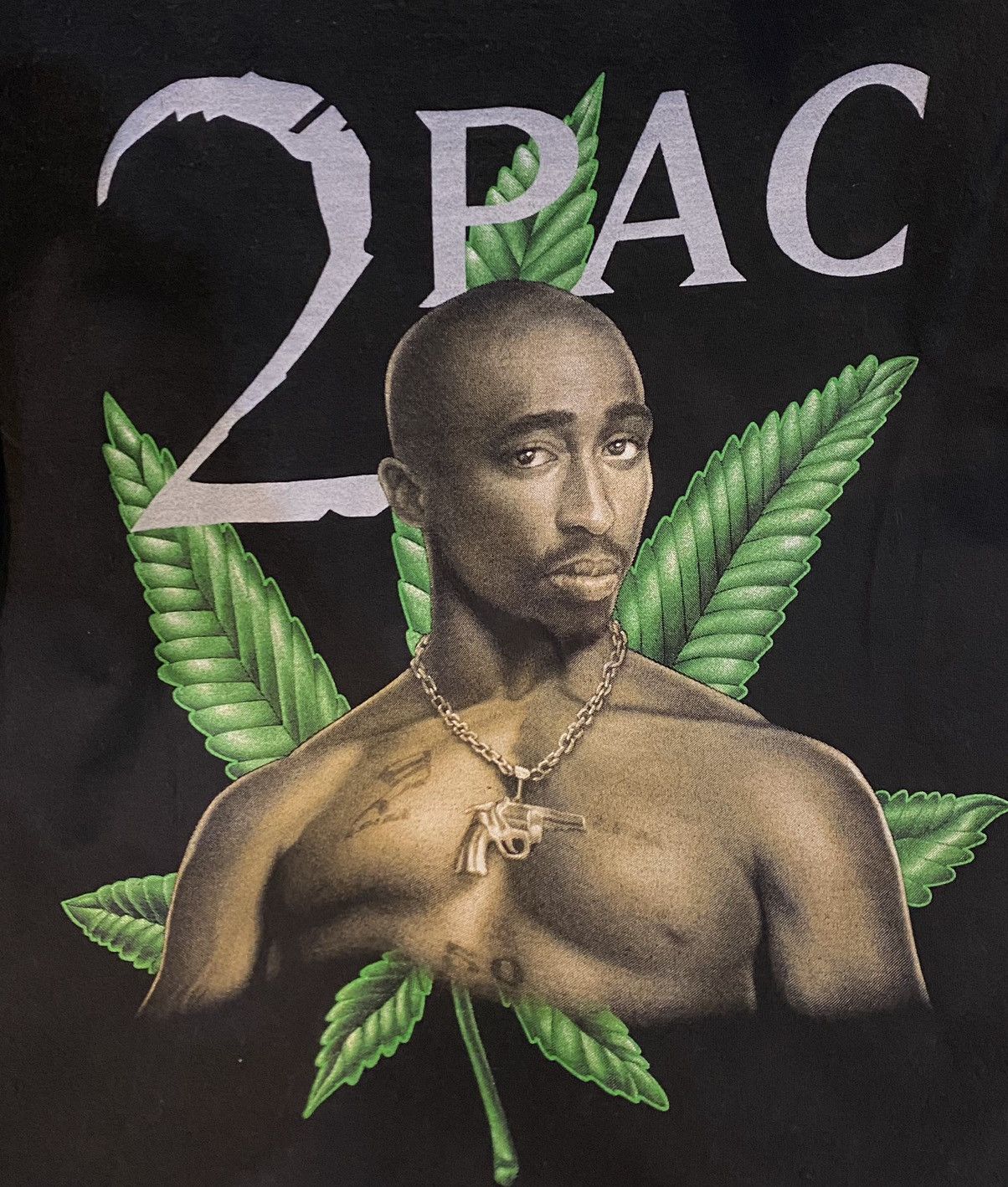Band Tees × Rap Tees × Vintage TShirt Tupac Shakur Weed Mariyuana 2000s Rap Tee Vintage Vtg Size US XL / EU 56 / 4 - 7 Thumbnail