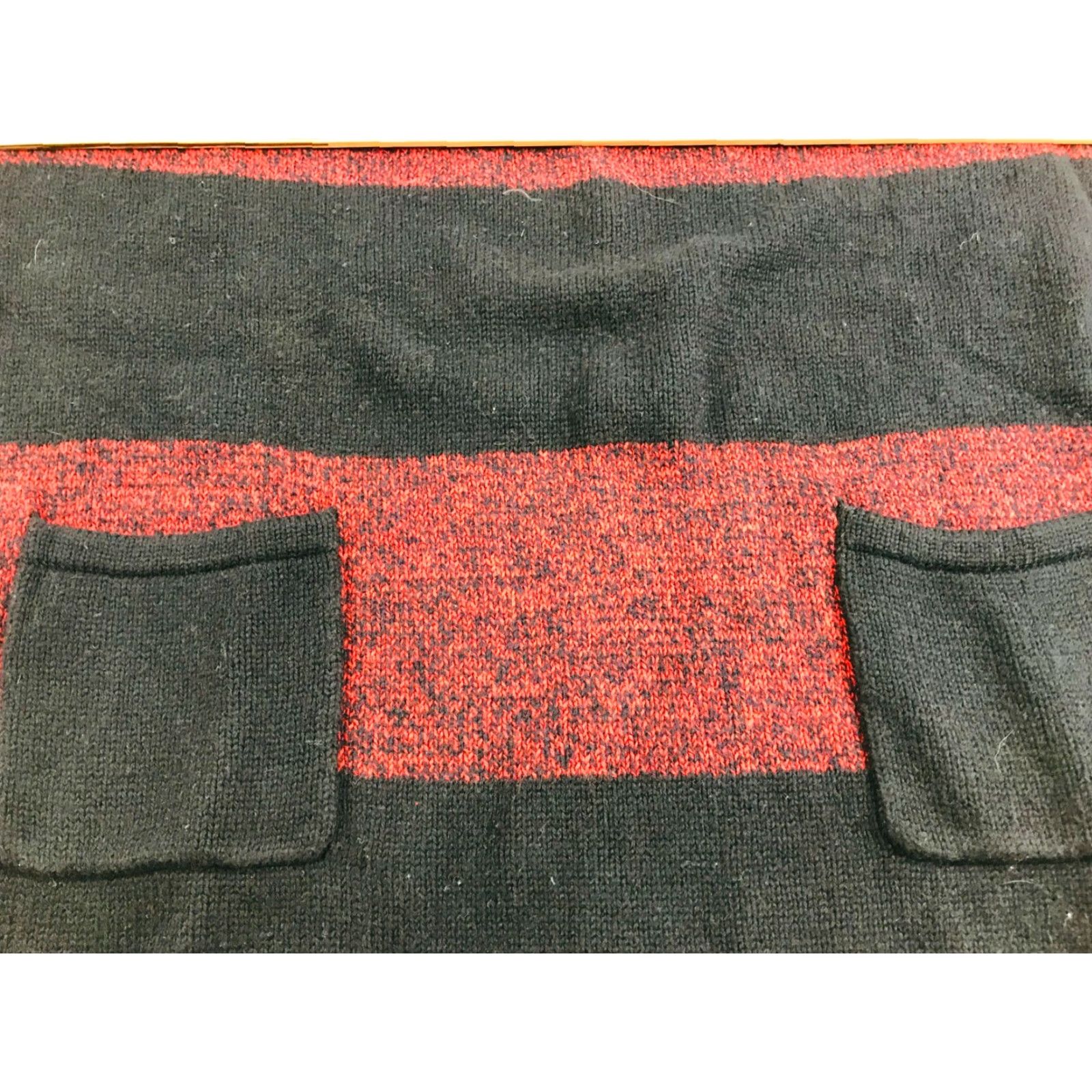 Gap Gap Sweater Mens Small Black Striped Wool Blend Pullover Front Pockets Crew Neck Knit Shirt Size US S / EU 44-46 / 1 - 3 Thumbnail