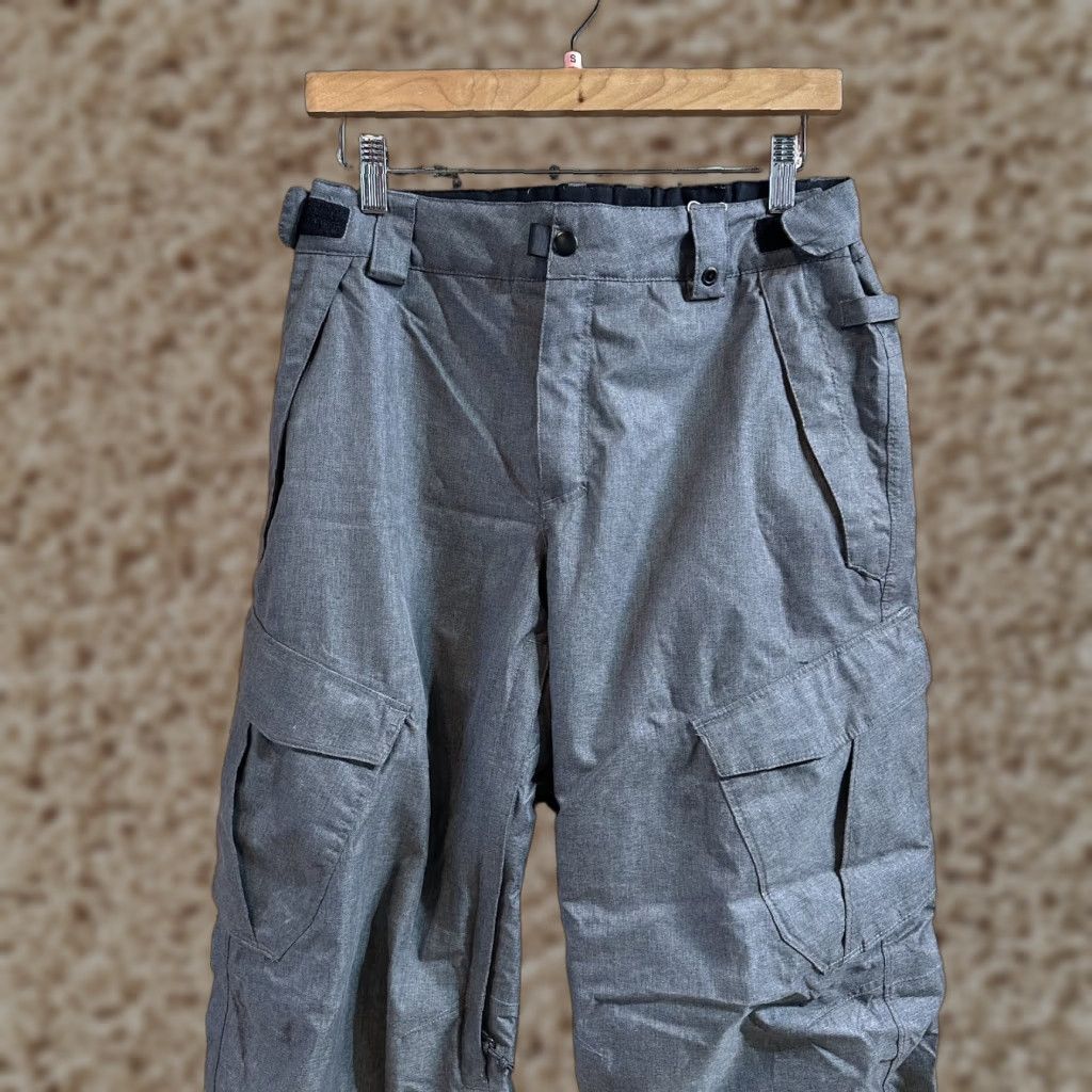 686 686 Snow Pants Mens Small Gray InfiDRY 10K Waterproof Insulated Cargo Ski Size US 29 - 1 Thumbnail