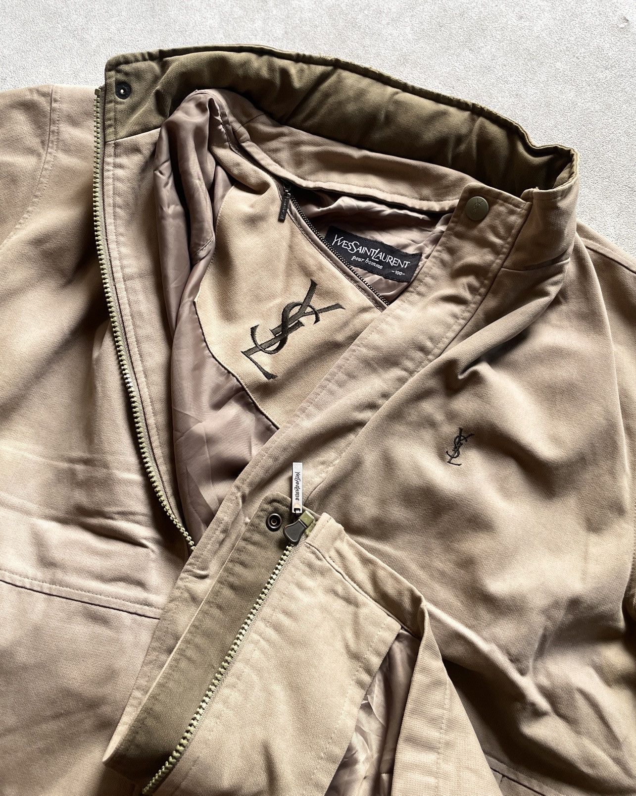 Yves Saint Laurent VERY RARE VINTAGE JACKET YVES SAINT LAURENT YSL BIG LOGO Size US XL / EU 56 / 4 - 12 Thumbnail