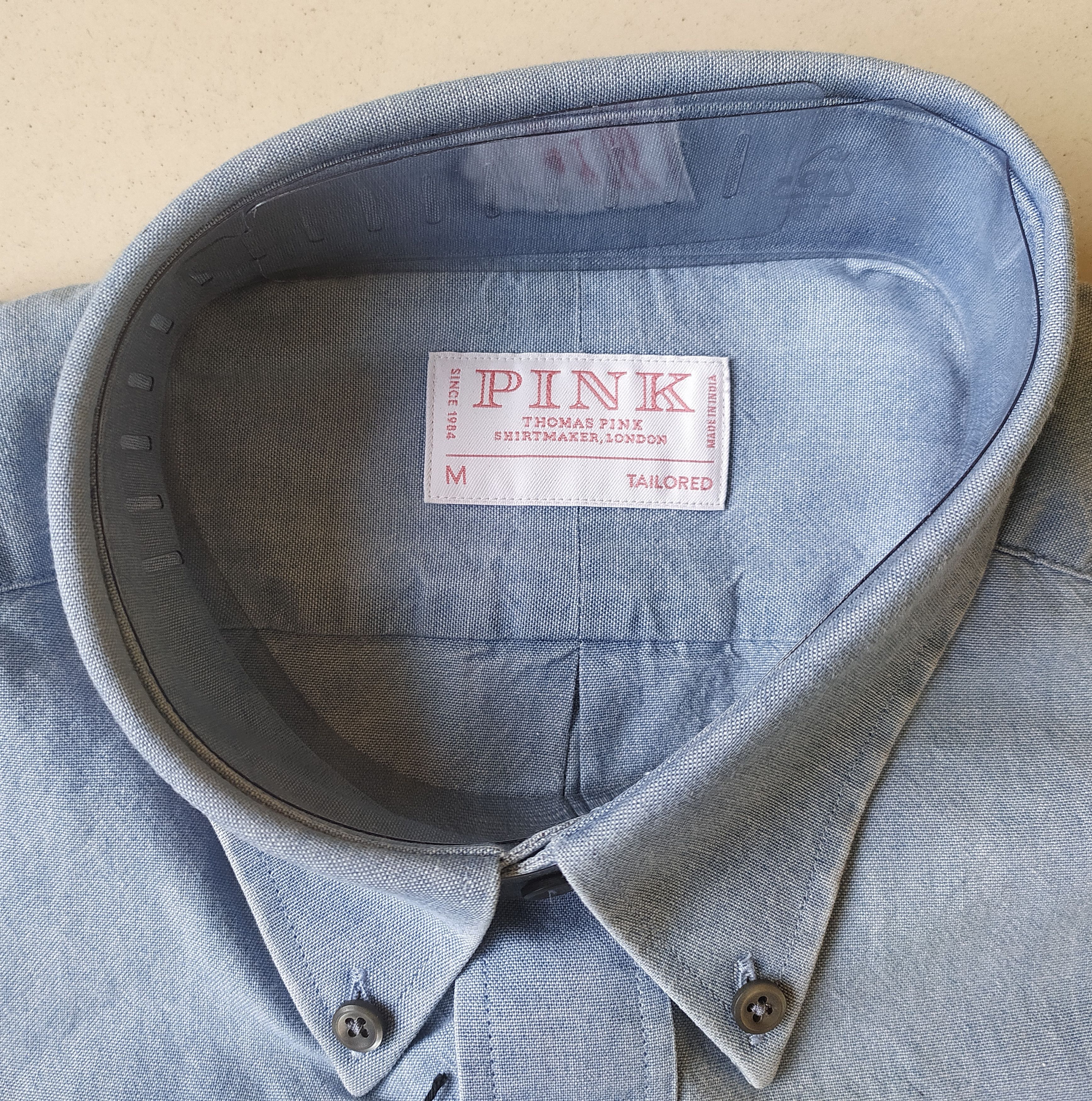 Thomas Pink Thomas Pink Formal plain Shirt Free Worldwide Shipping T/76 Size US M / EU 48-50 / 2 - 6 Thumbnail