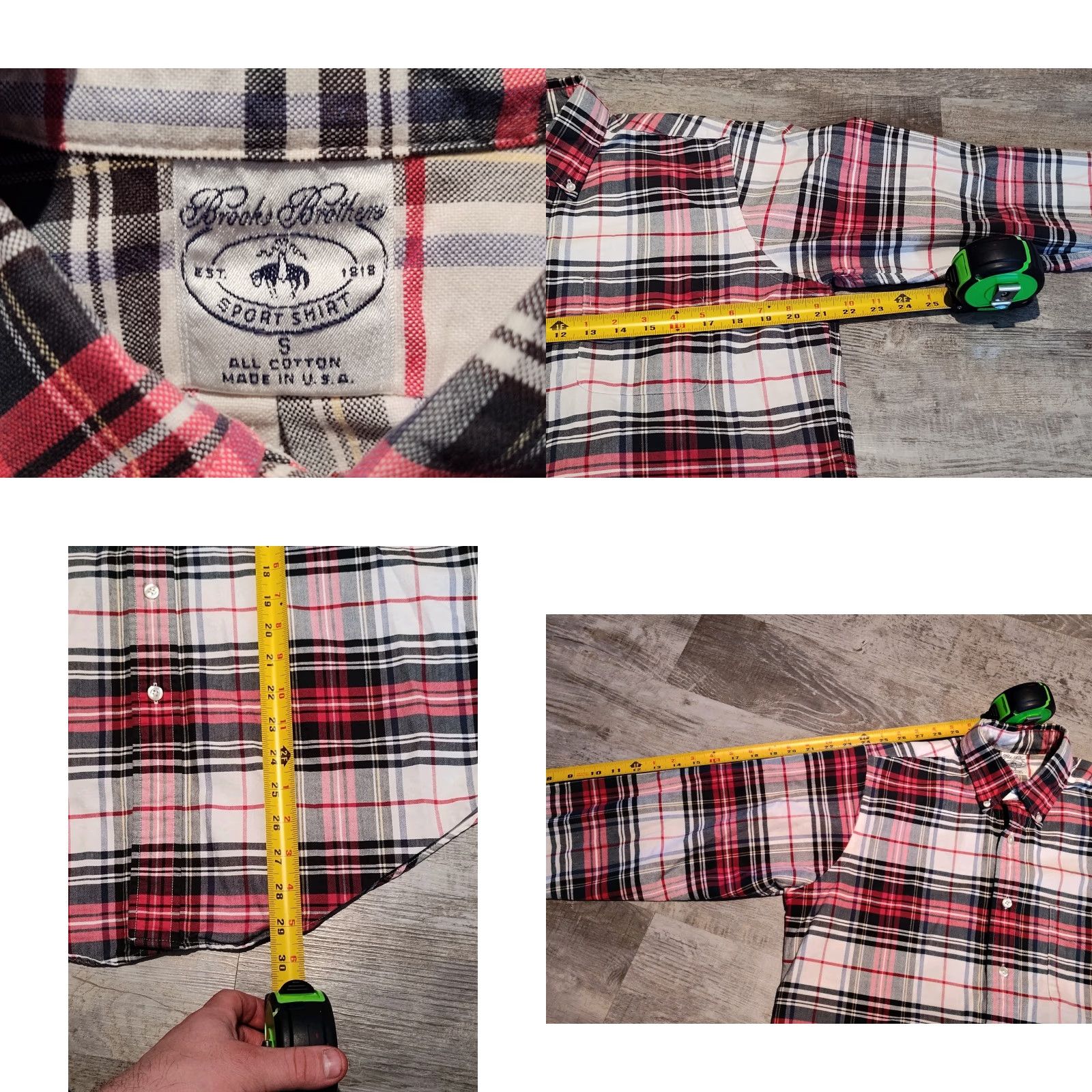 Brooks Brothers Vintage Brooks Brothers Men’s Button-Down Shirt S Red Green Plaid USA Made 90s Casual Size US S / EU 44-46 / 1 - 8 Thumbnail