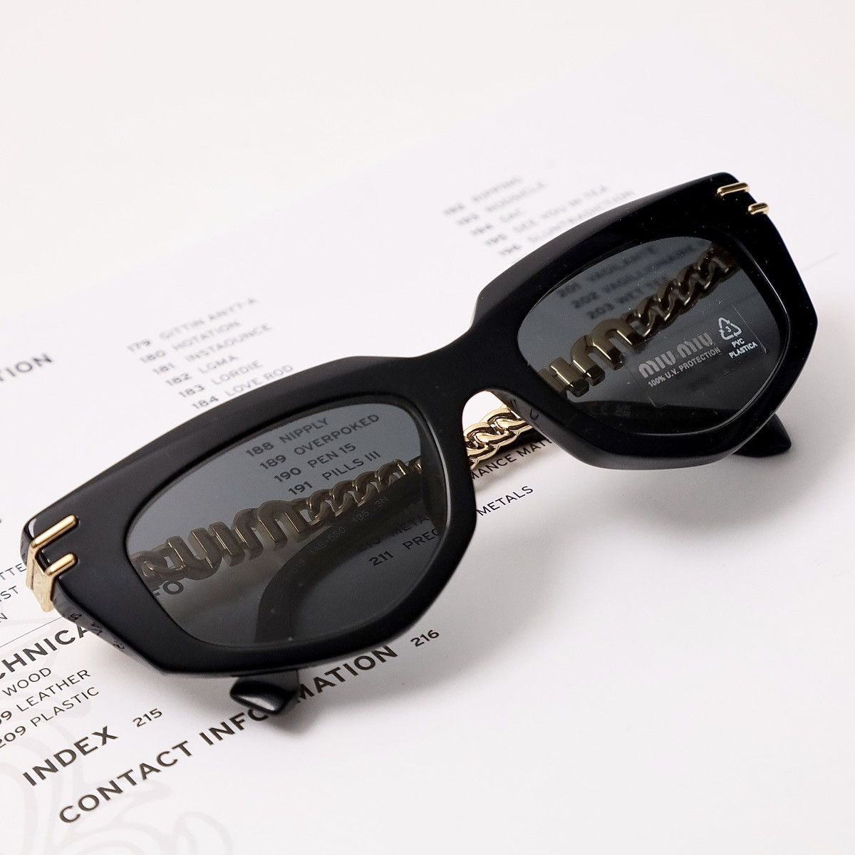 Miu Miu MIU MIU 0MU 12WS SUNGLASSES Size ONE SIZE - 6 Thumbnail