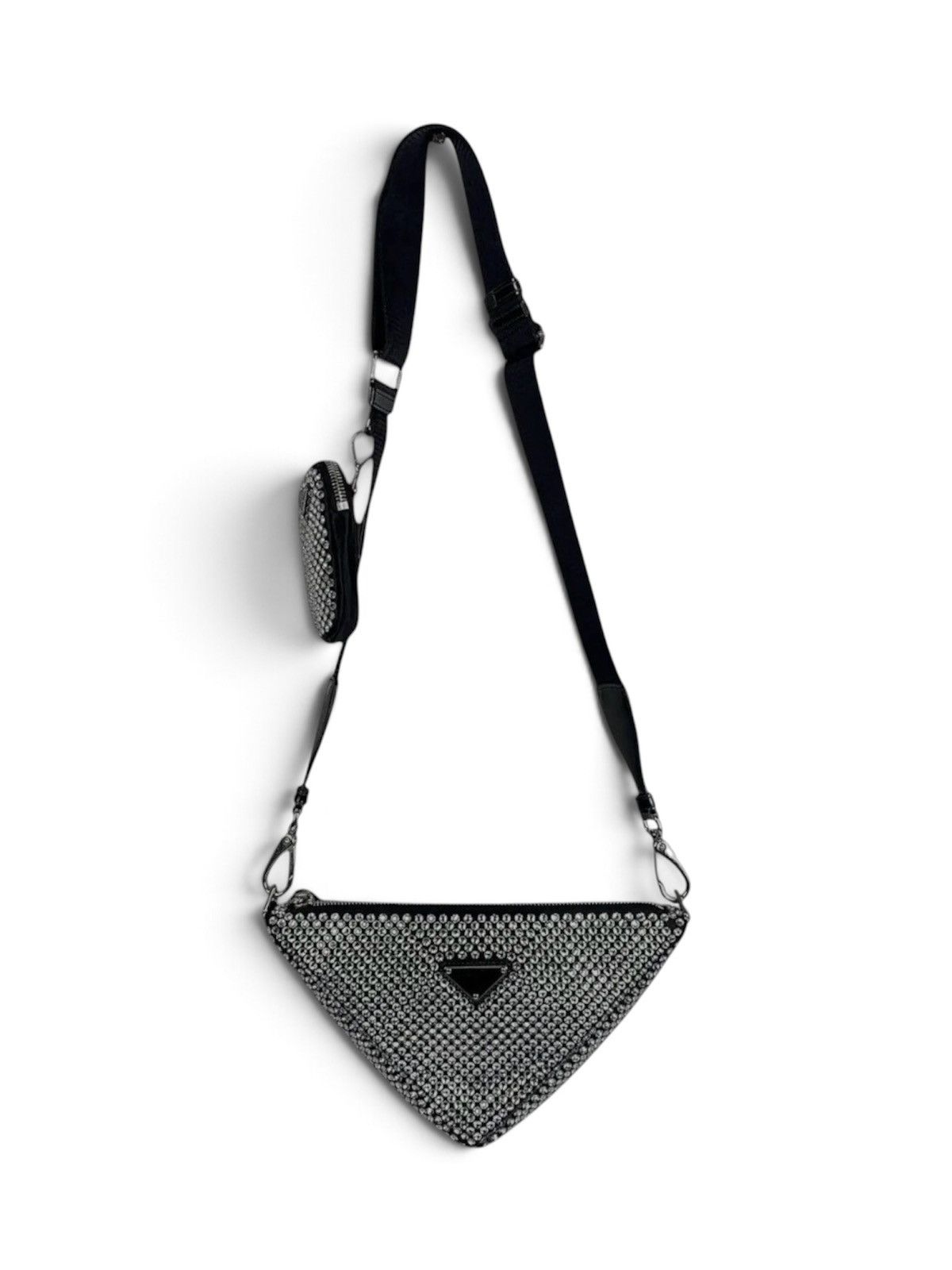 Prada Crystal Embossed Triangle Bag Size ONE SIZE - 1 Thumbnail