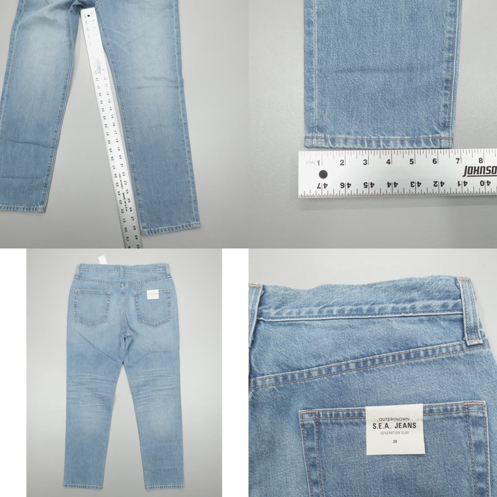 Outerknown VINTAGE Outerknown S.E.A. Generation Slim Fit Jeans BPH Blue Women's Size 29 - 32Wx29L Size 29" - 8 Thumbnail
