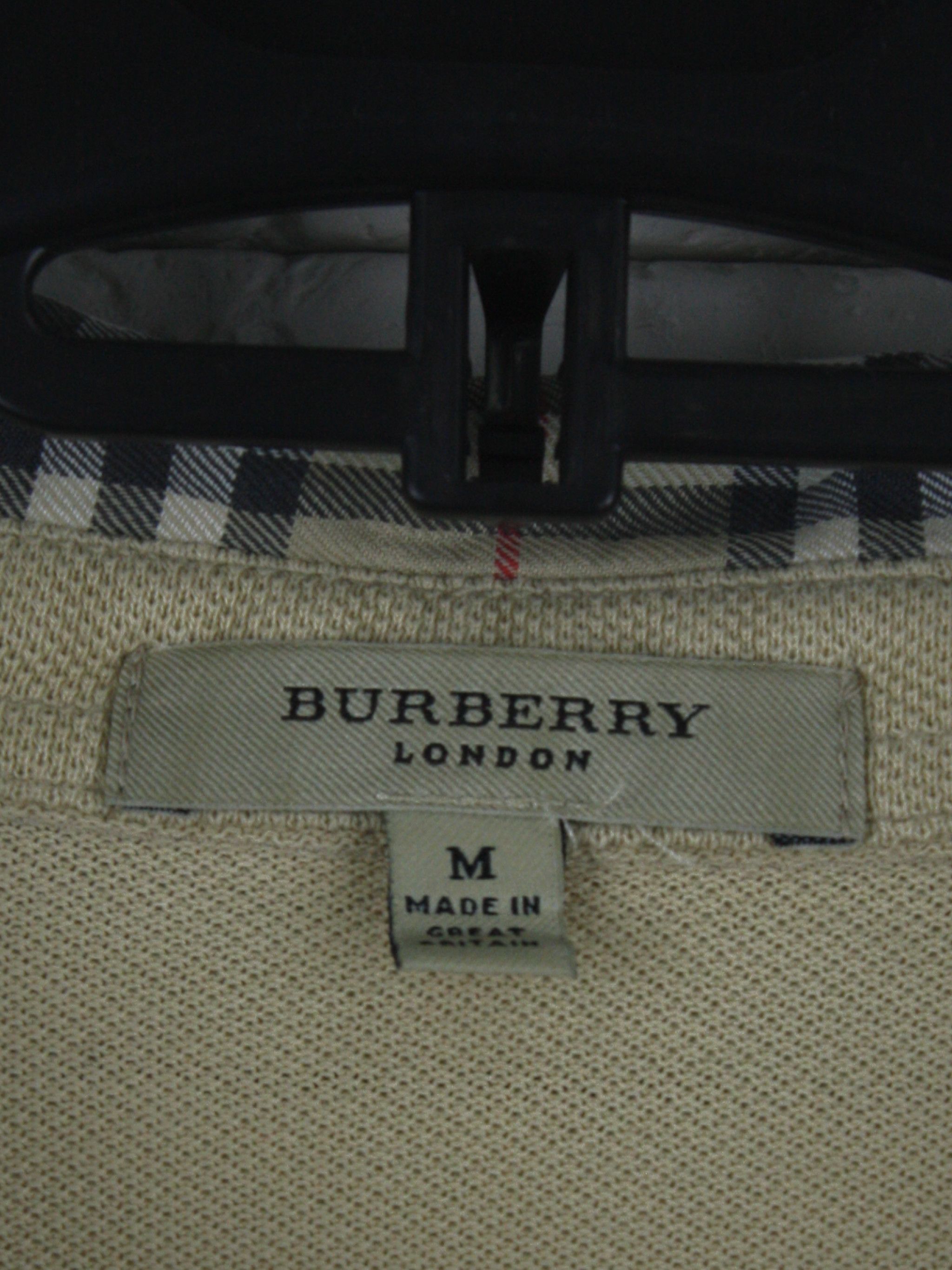 Burberry Burberry Polo Shirt Beige Nova Check Collar Vintage Size US M / EU 48-50 / 2 - 4 Thumbnail