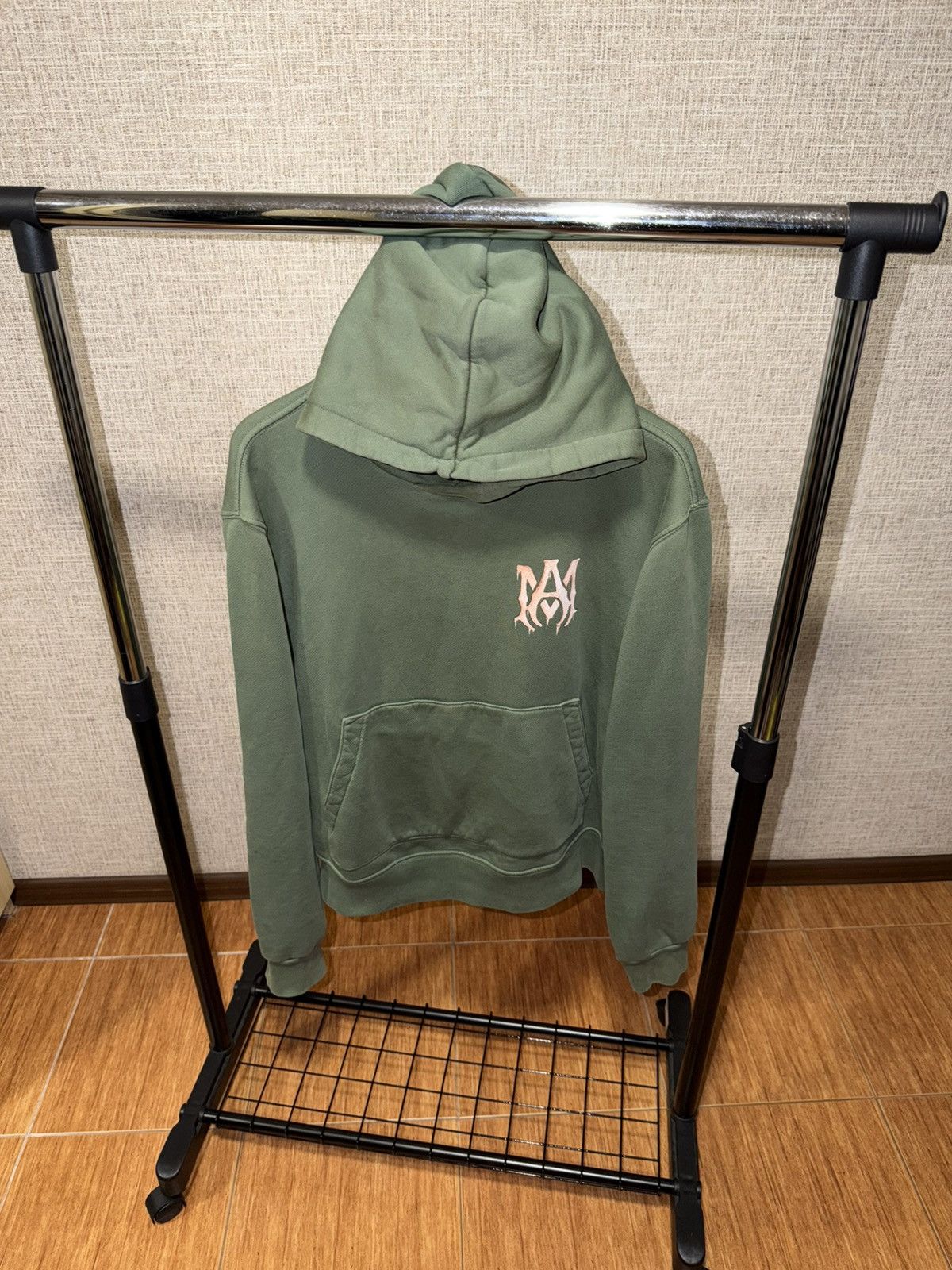 Amiri AMIRI WATERCOLOUR MA “GREEN / PEACH” HOODIE Size US M / EU 48-50 / 2 - 1 Thumbnail