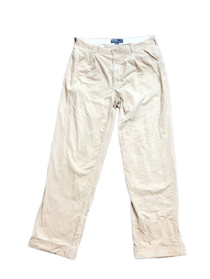 Polo Ralph Lauren Vintage Polo Ralph Lauren 100% Cotton Casual Pants Size 35 Size US 35 - 1 Thumbnail