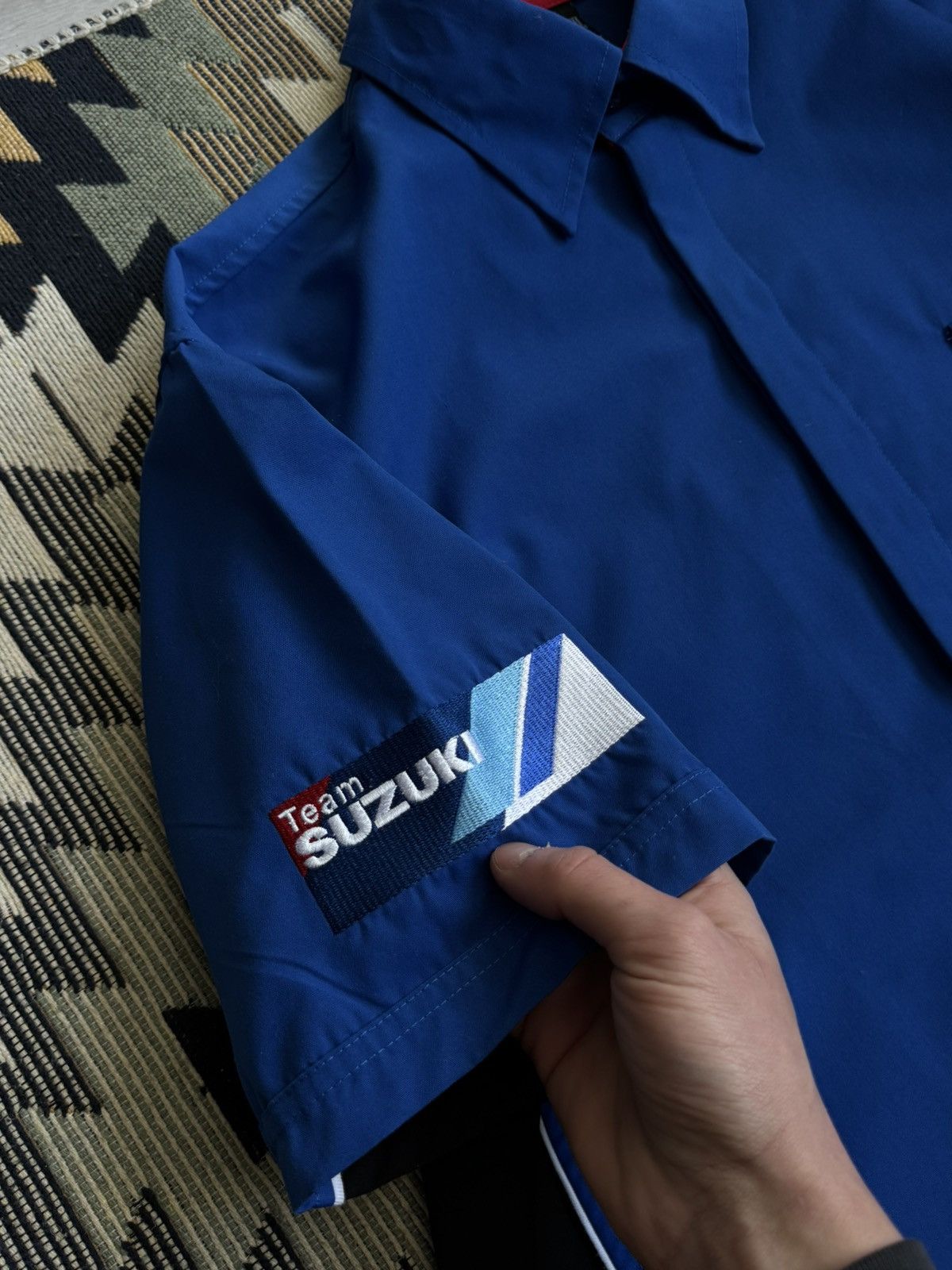 Vintage Vintage Suzuki Racing Moto Button Up Shirt Size US M / EU 48-50 / 2 - 8 Thumbnail