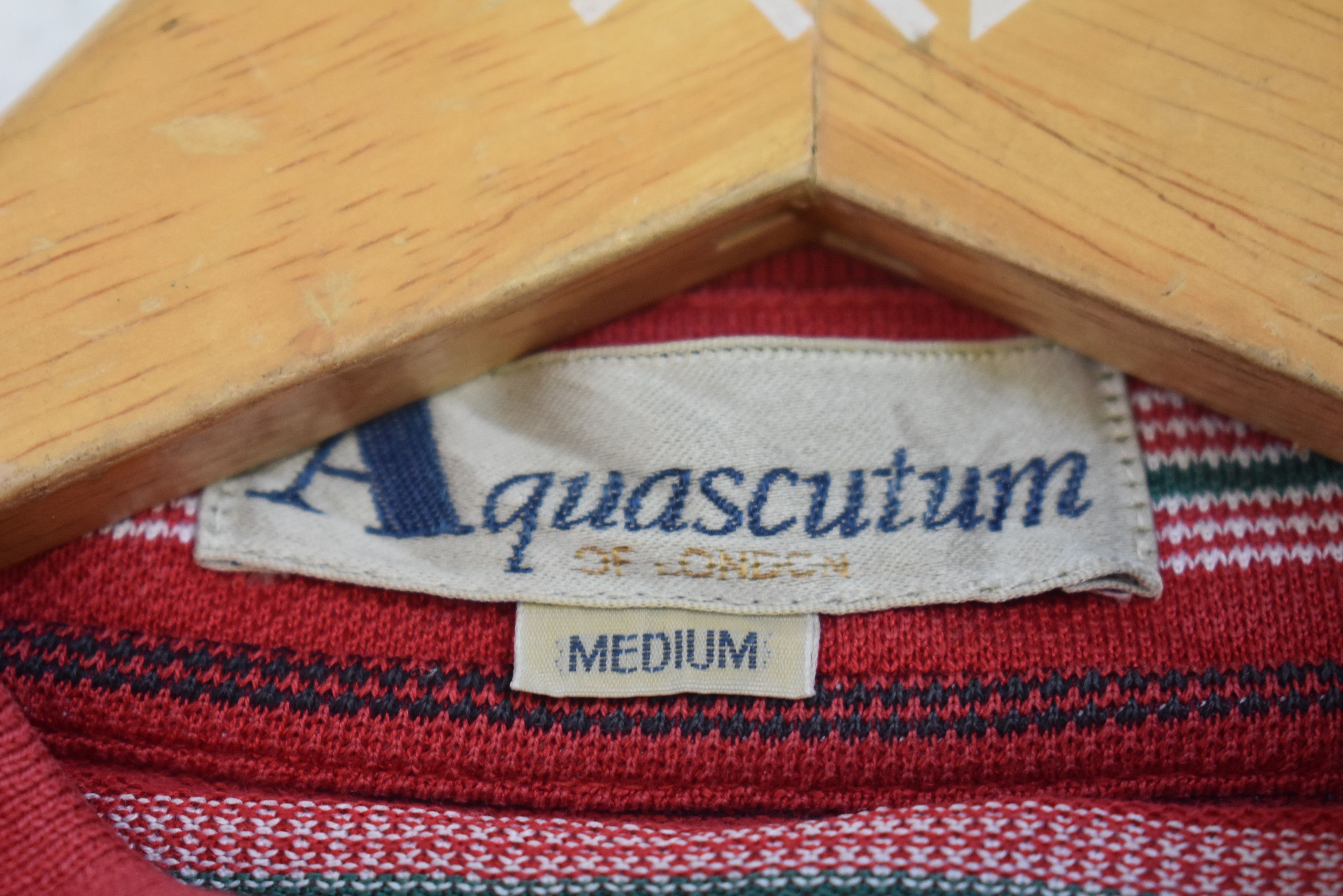 Aquascutum × Vintage VINTAGE AQUASCUTUM POLO SHIRT A014 Size US M / EU 48-50 / 2 - 7 Thumbnail