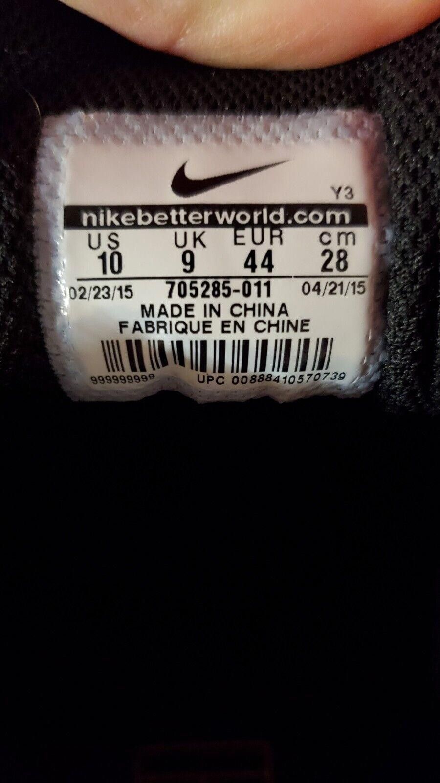 Nike Nike Lunar Ballistec 1.5 Rafa Nadal black tennis shoes sz 10 Size US 10 / EU 43 - 7 Thumbnail
