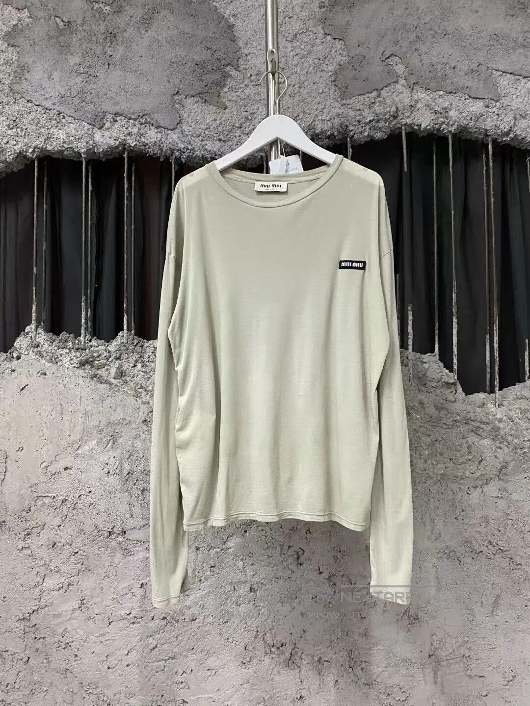 Miu Miu miu miu logo long sleeve top. Size XS / US 0-2 / IT 36-38 - 1 Thumbnail