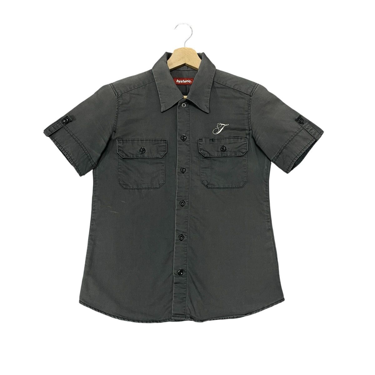 Hysteric Glamour Vintage Hysteric Glamour Punk Aesthetic Army Workwear Shirt Size US S / EU 44-46 / 1 - 9 Thumbnail