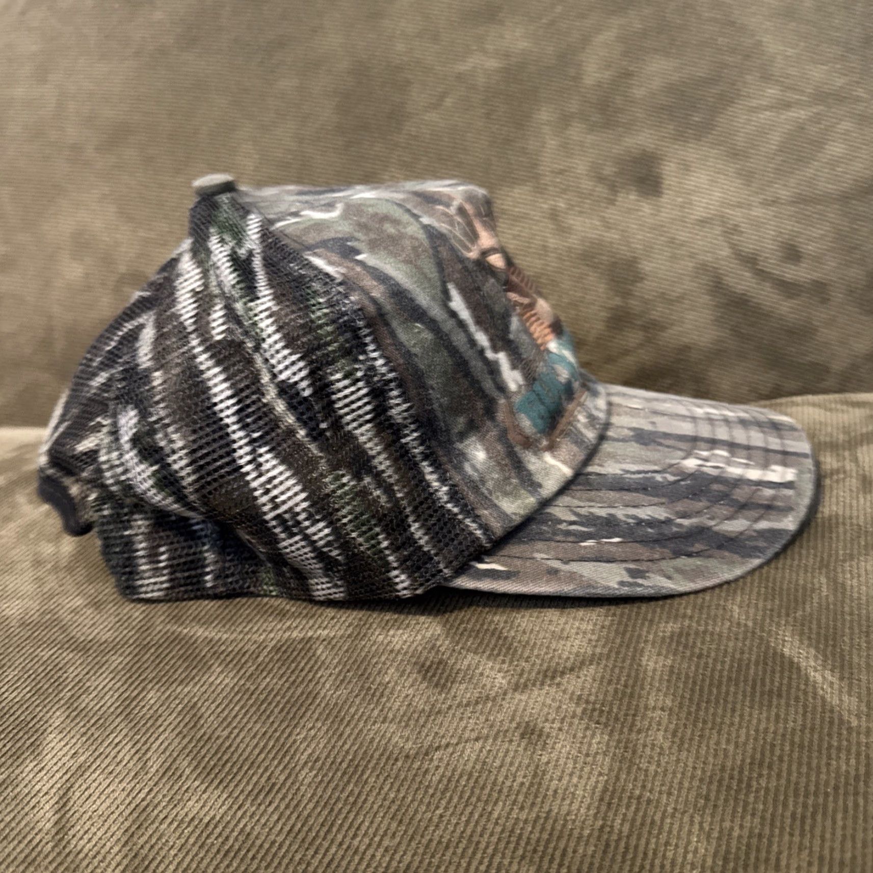 Realtree VINTAGE Realtree Camo BuckMaster Hat Camouflage Hunting Men One Size Snapback BuckMaster Deer Size ONE SIZE - 3 Thumbnail