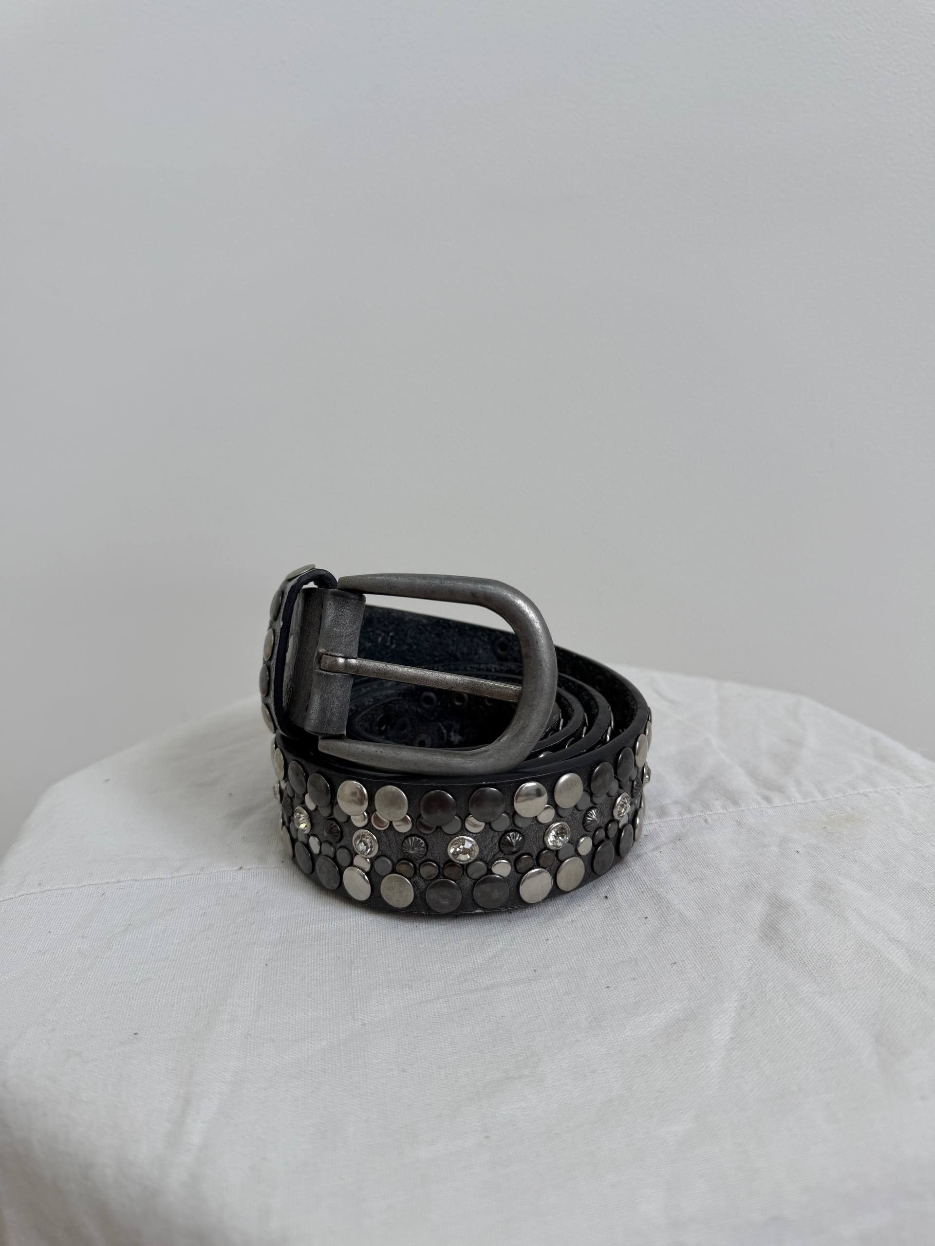 Japanese Brand Y2K Heavy Studded Leather Belt Punk Grunge Rockstar Size ONE SIZE - 3 Thumbnail