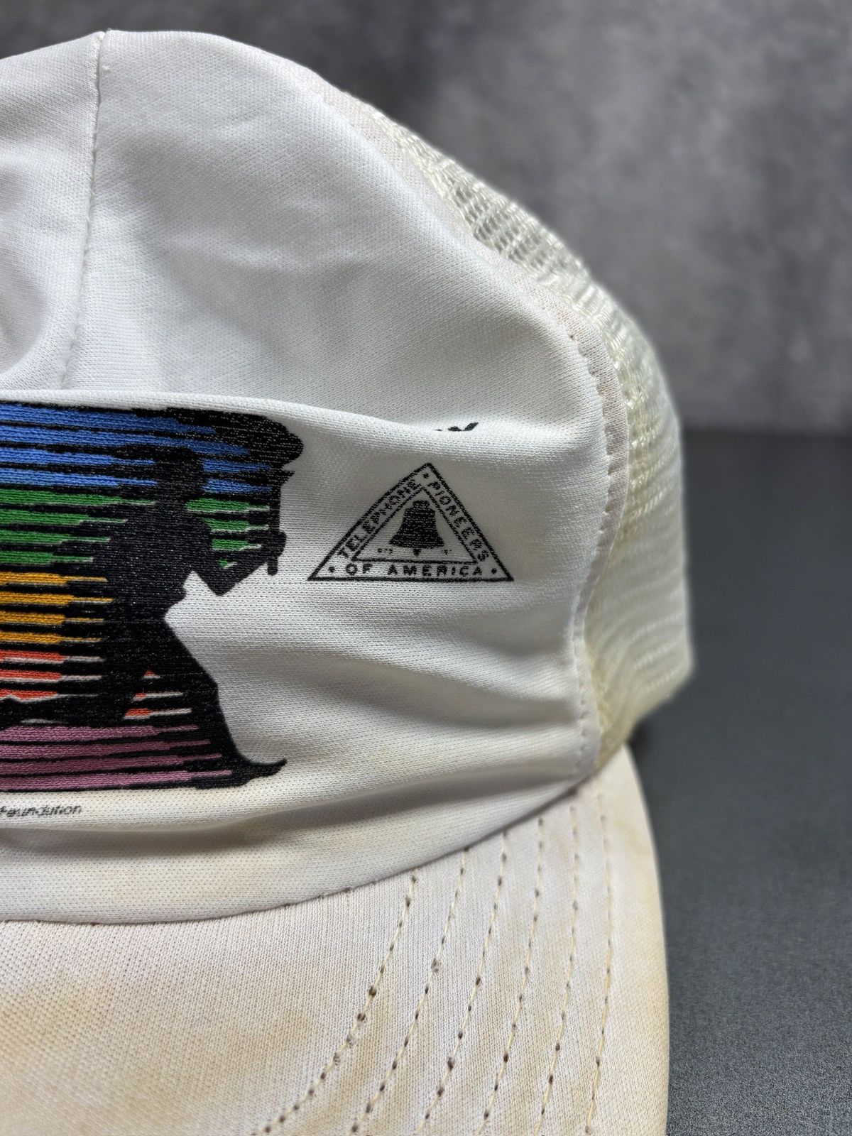 Levi's Vintage Levi's Trucker Hat 1984 Olympics Torch Staff Promo Size ONE SIZE - 4 Thumbnail
