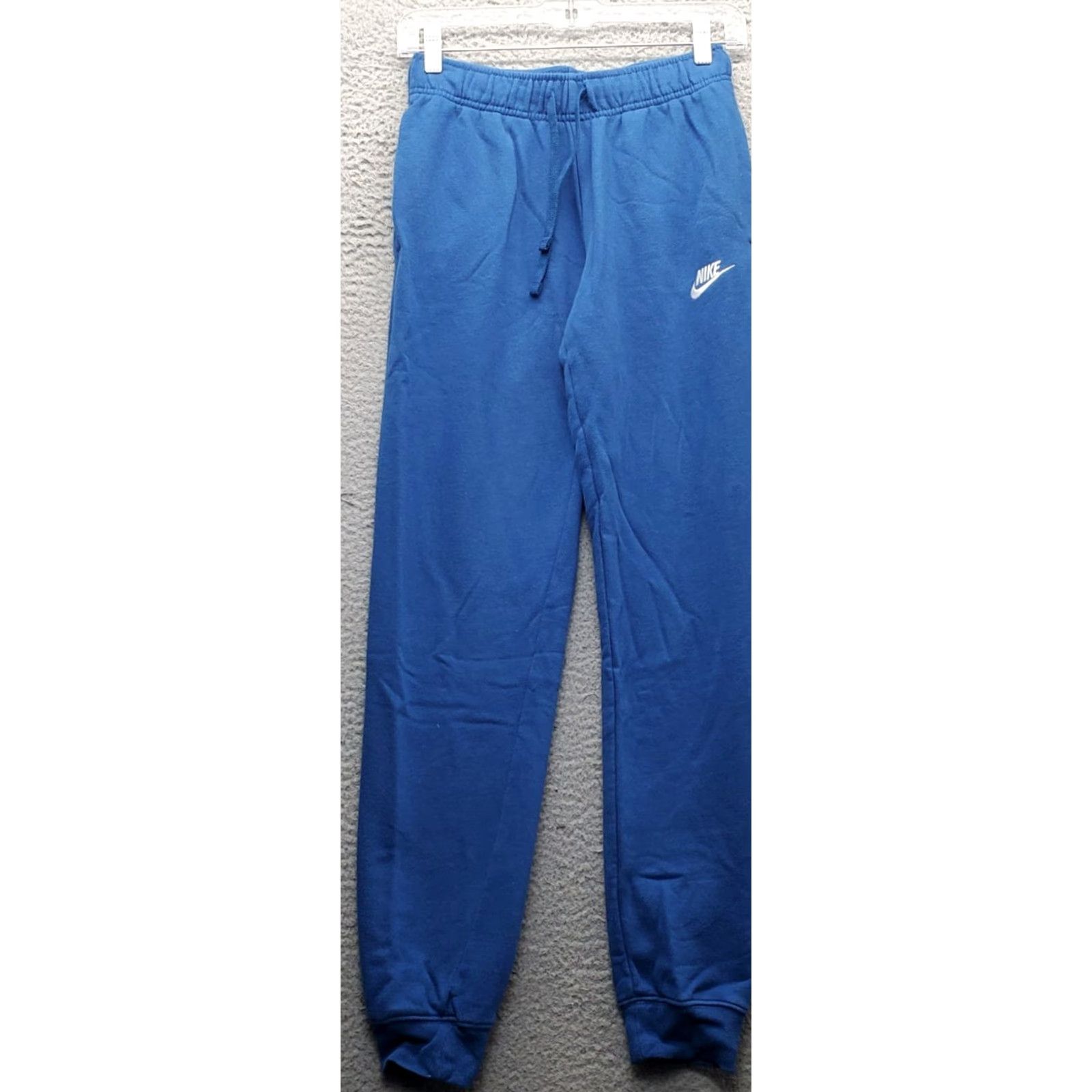 Nike Nike Sweatpants Womens XS Blue Embroidered Logo Elastic Waist Drawstring Tapered Size 26" / US 2 / IT 38 - 2 Thumbnail
