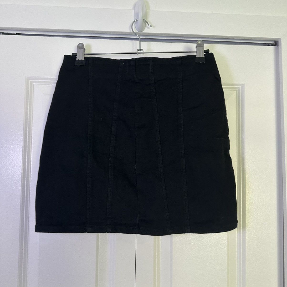 Free People Free People We The Free Layla Black Denim Mini Skirt Sz 4 Size 27" / US 4 / IT 40 - 2 Thumbnail