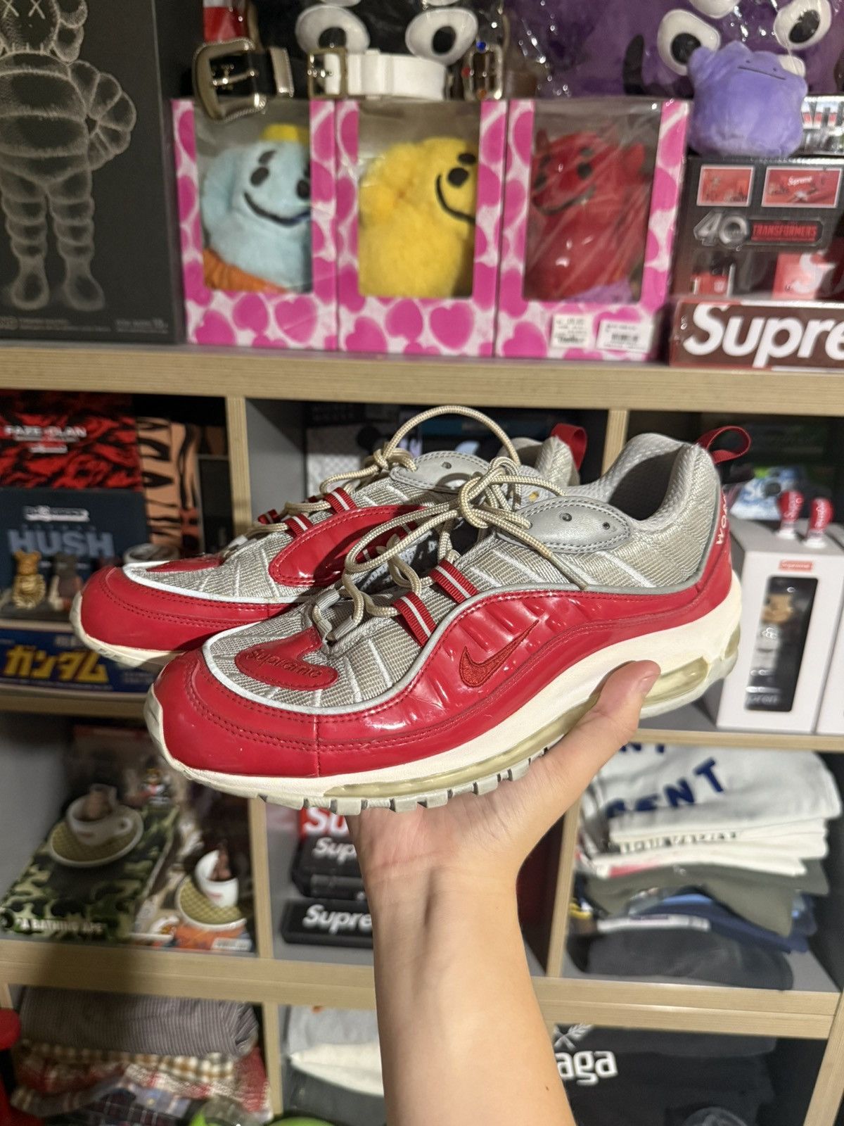 Nike × Supreme Nike x Supreme Air Max 98 Varsity Red Size US 10 / EU 43 - 1 Thumbnail
