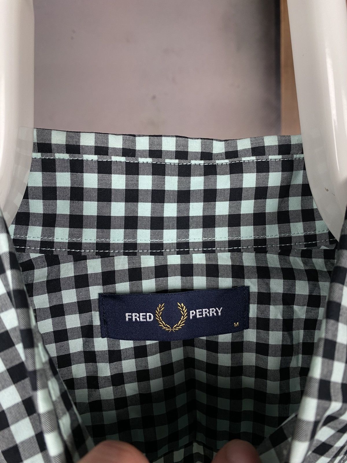 Fred Perry 🦚Shirt Short Sleeve Fred Perry Checkered Flannel Luxury Tee🦚 Size US M / EU 48-50 / 2 - 11 Thumbnail