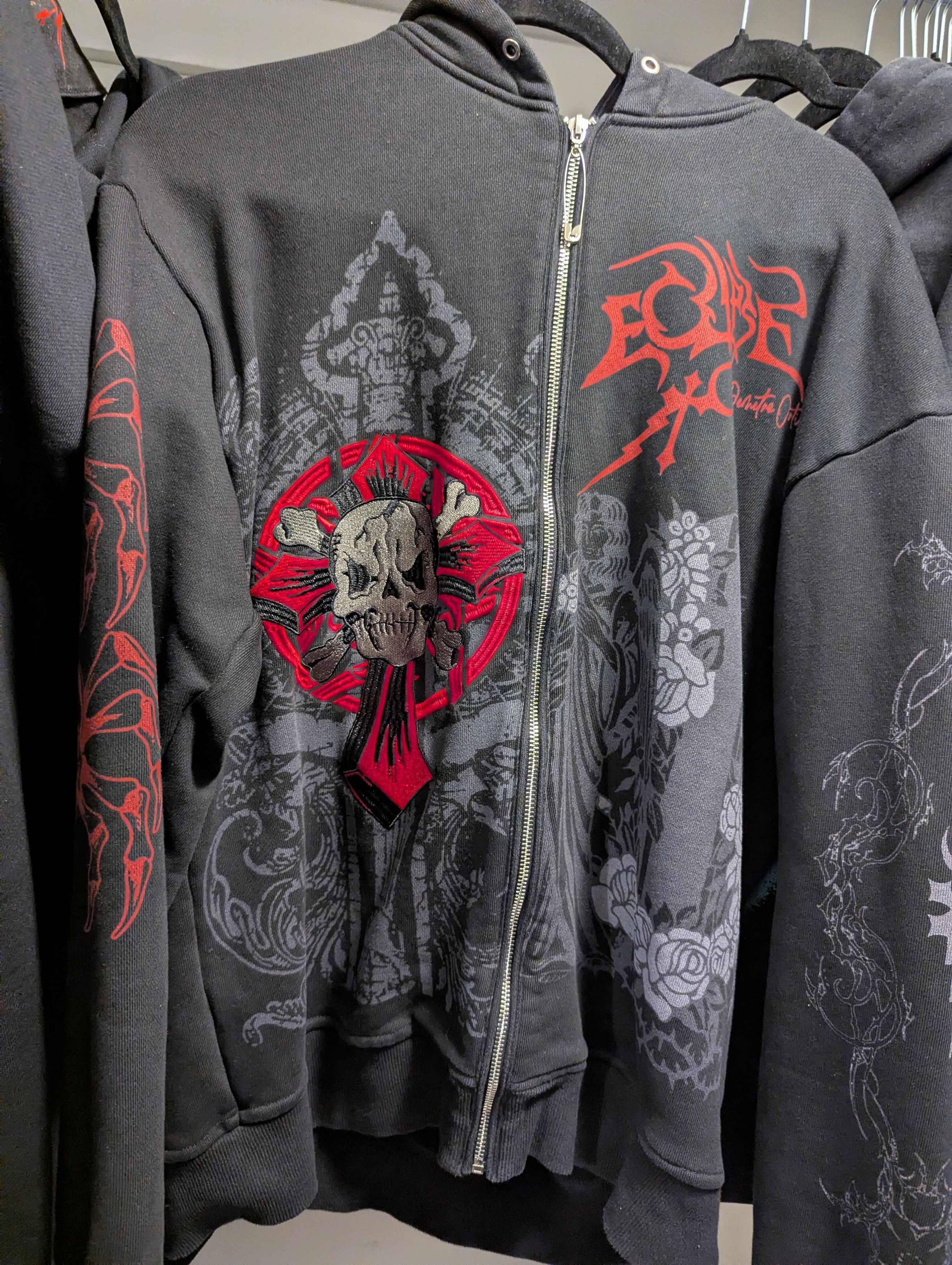 Eternal @eternal_artwear Skull Embroidery Zip-Hoodie SS22 Size US XL / EU 56 / 4 - 8 Thumbnail