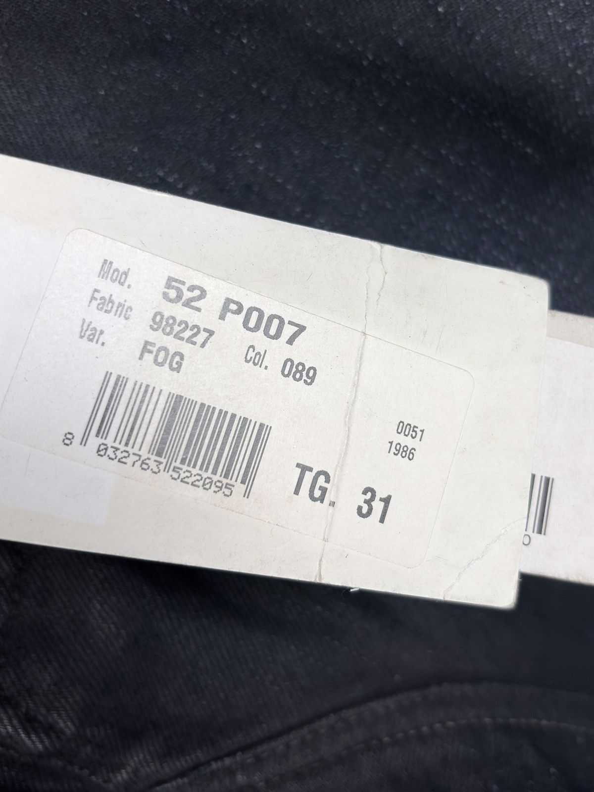 Rick Owens SS05 Rick Owens Scorpio Margiela Waxed Coated Denim Jeans Size US 34 / EU 50 - 10 Thumbnail