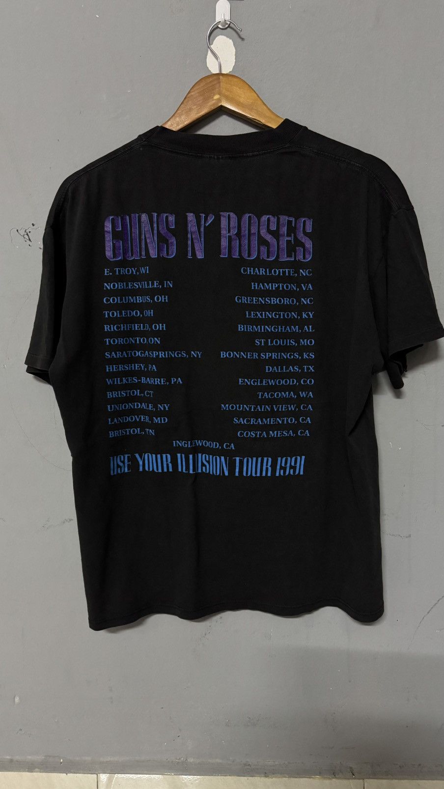 Guns N' Roses × Vintage Vintage 90s Gun N Roses illusion Size US XL / EU 56 / 4 - 10 Thumbnail
