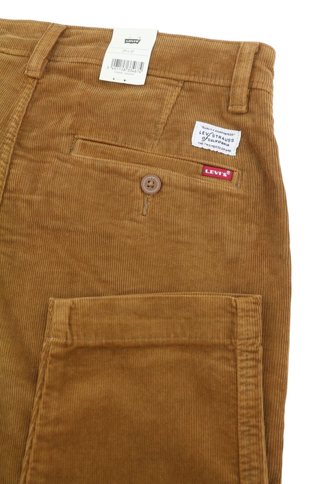 Levi's XX CHINO W29/L32 Brown Corduroy Taper Pants 87049 Size US 29 - 6 Thumbnail