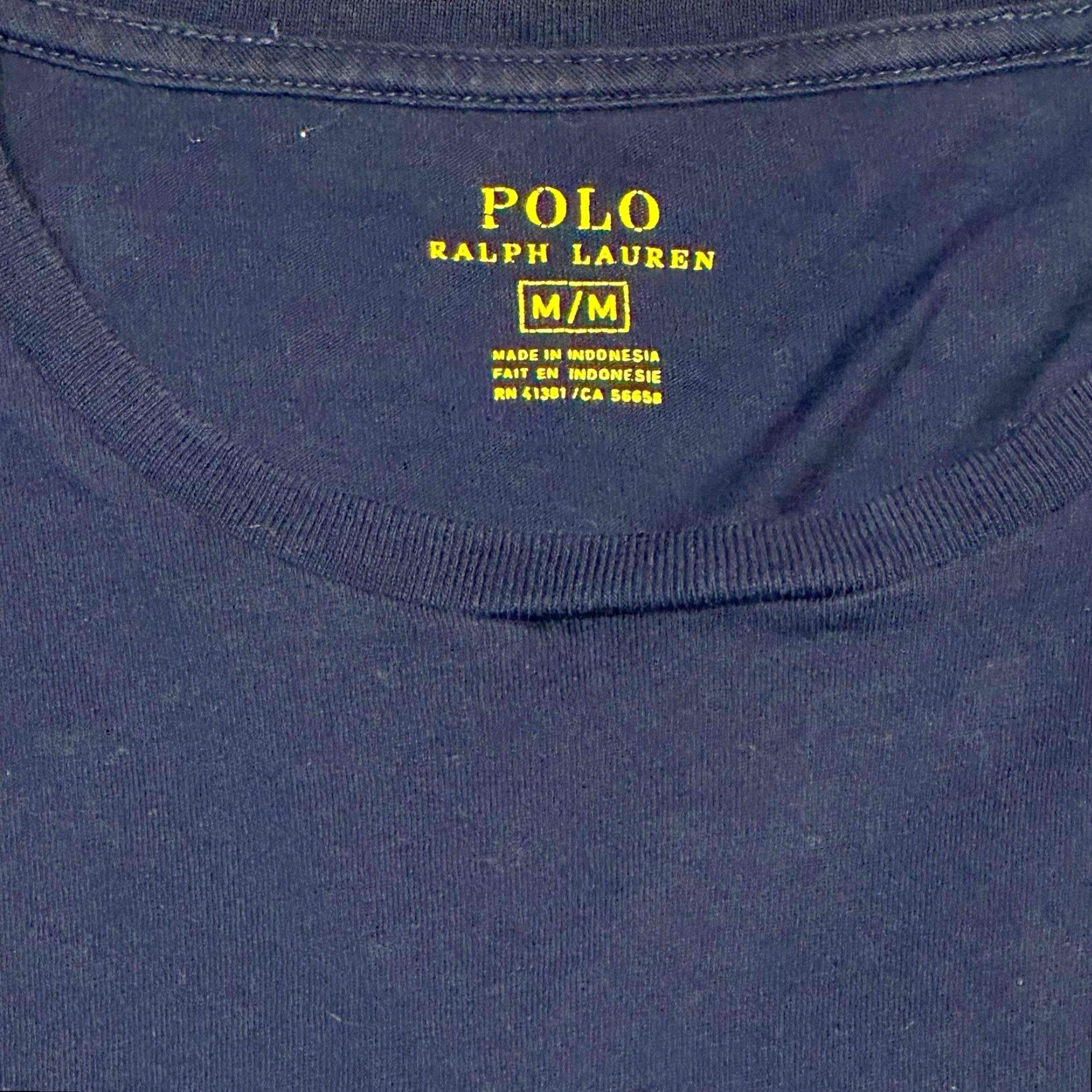 Ralph Lauren Polo Ralph Lauren Navy Blue Cotton Pocket Tee Red Pony Men's Medium Shirt Men's MEDIUM Navy Pocket Tee Size US M / EU 48-50 / 2 - 4 Thumbnail