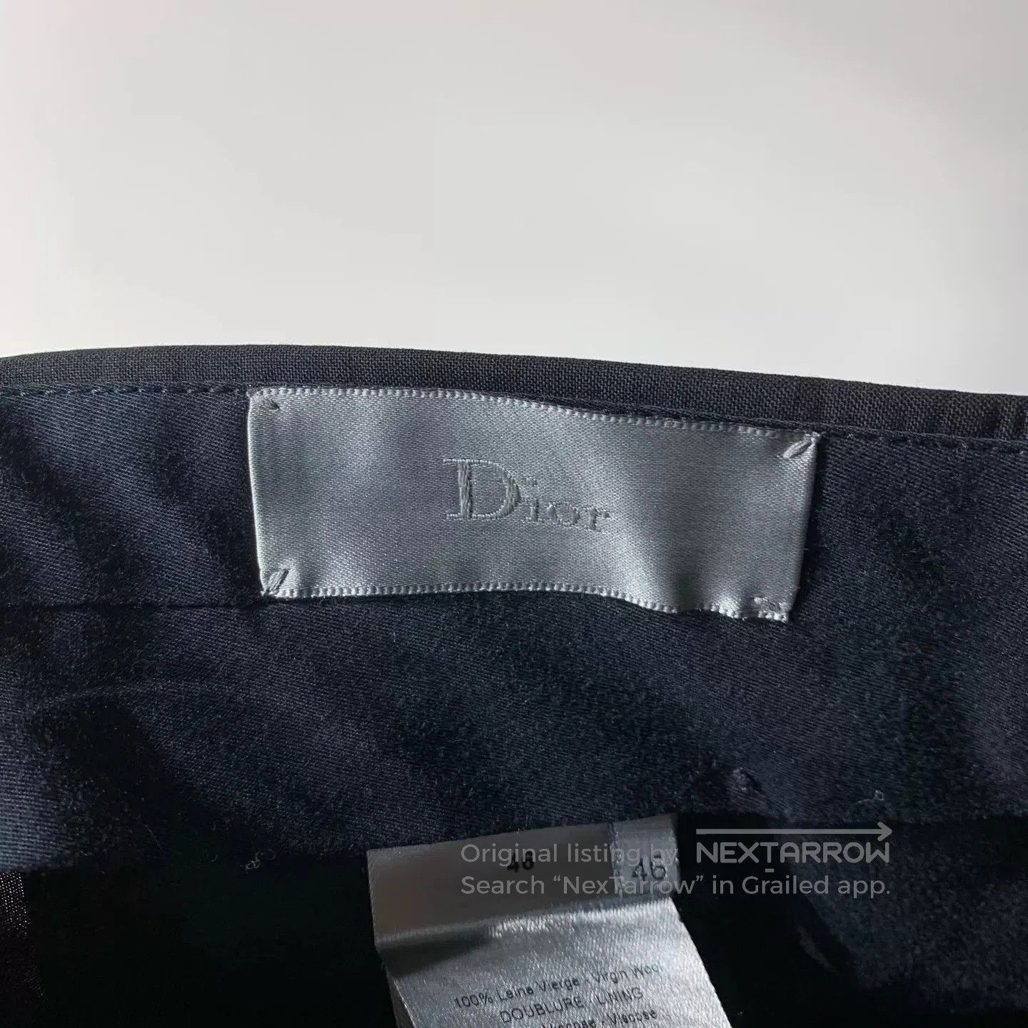 Dior Dior Solid Straight-Fit Tailored Trousers. Size US 36 / EU 52 - 3 Thumbnail