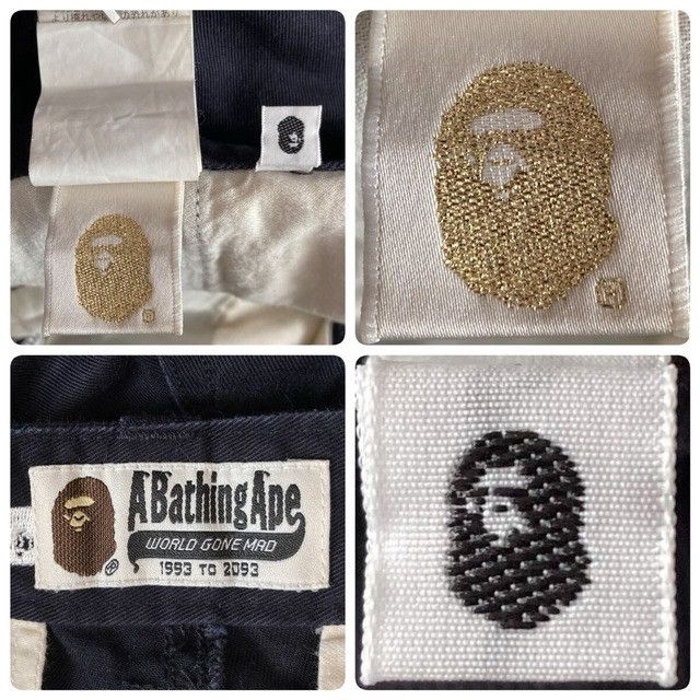 Bape BAPE APE HEAD logo embroidered pants black APE NIGO ★size S Size US 30 / EU 46 - 10 Thumbnail