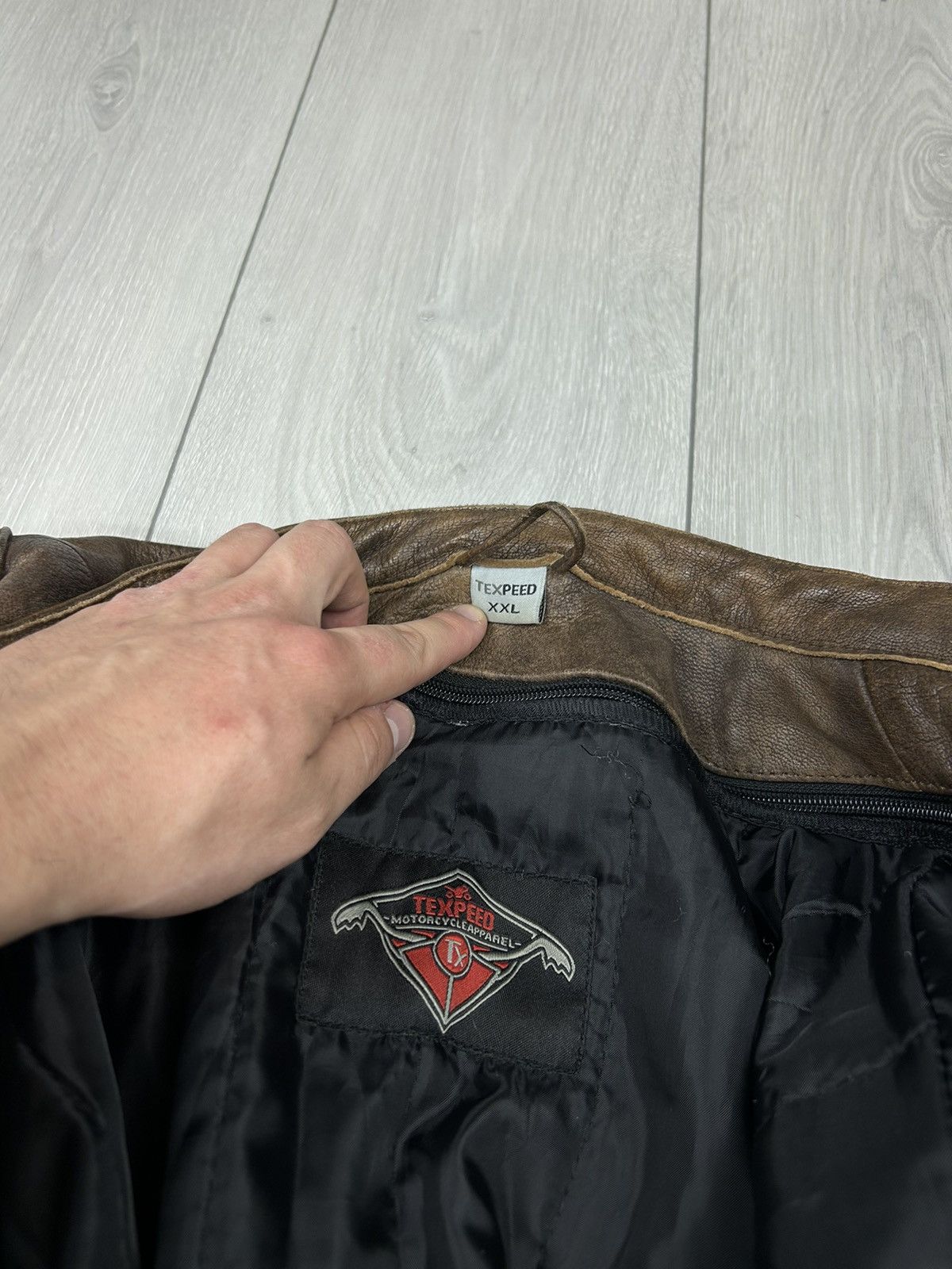 Other Leather Racing Moto Jacket Brown size XL Size US XL / EU 56 / 4 - 6 Thumbnail