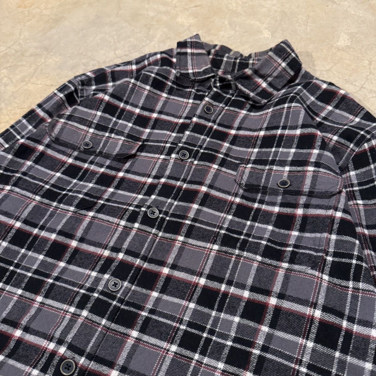 Vintage Vtg 2000s Faded Distressed Flannel Shirt ERD Grunge Skater Size US XL / EU 56 / 4 - 3 Thumbnail