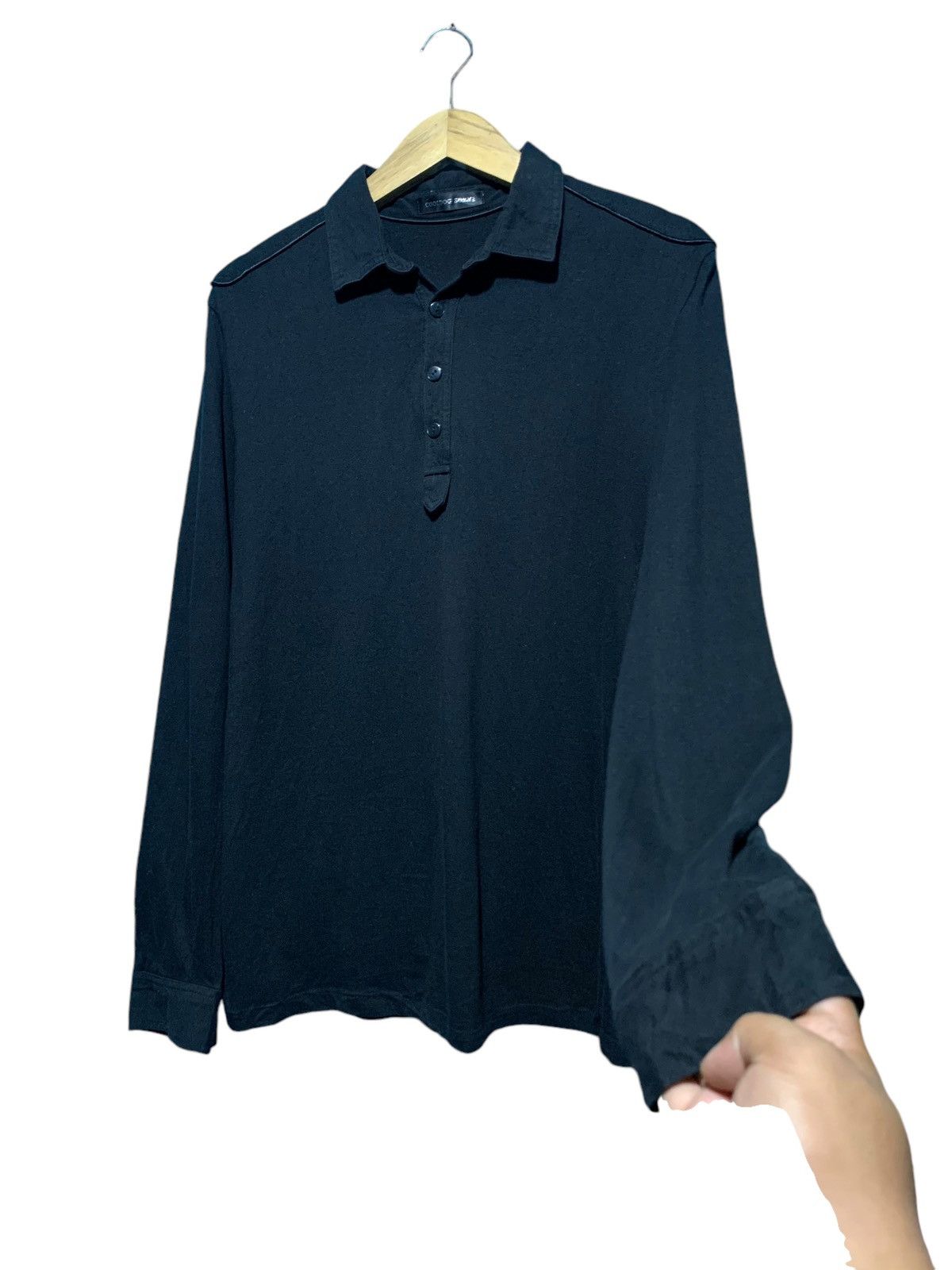 If Six Was Nine × Japanese Brand × Le Grande Bleu (L.G.B.) Cool Dog gothic punk rock western longsleeve polos Size US M / EU 48-50 / 2 - 4 Thumbnail