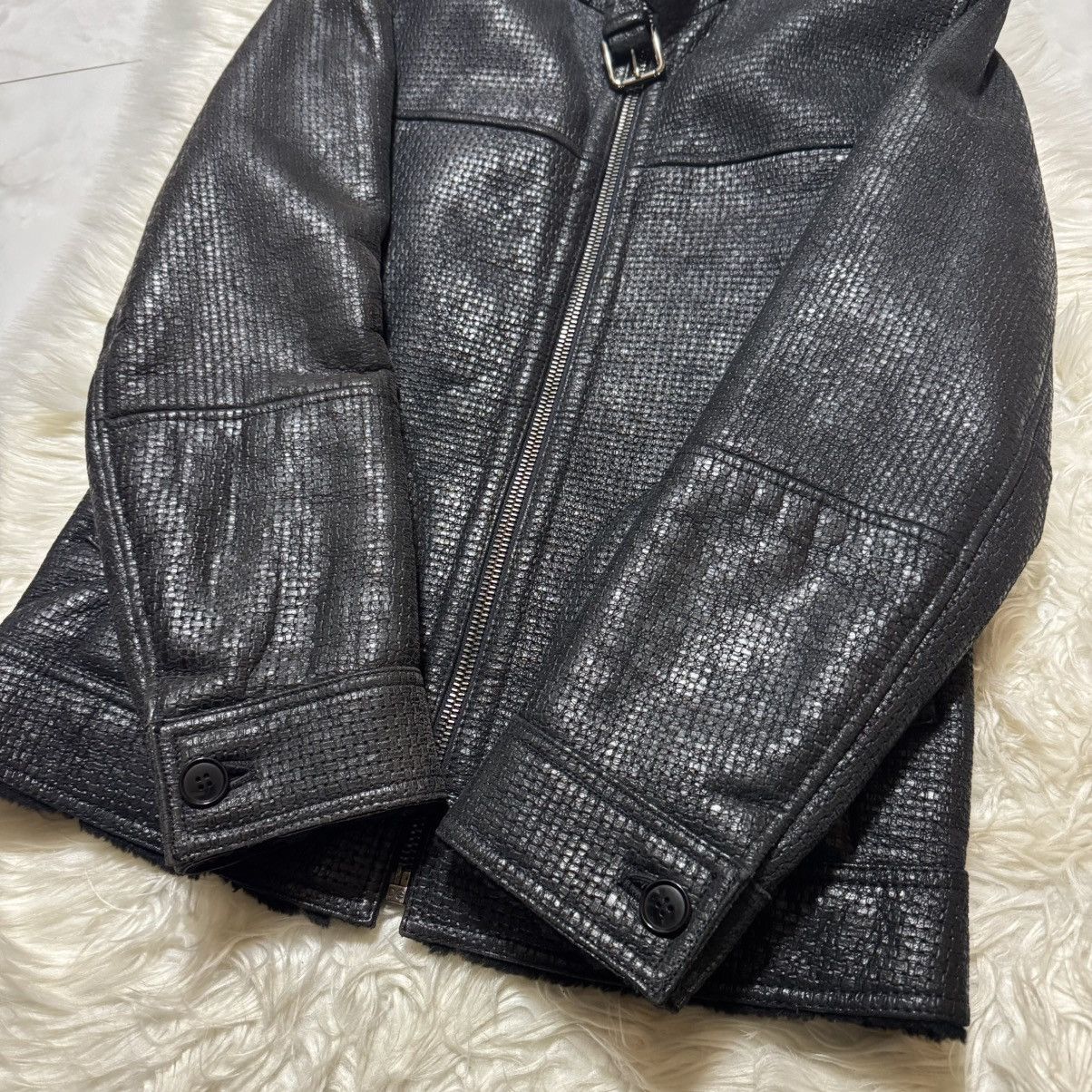 Dolce & Gabbana Authentic, Dolce & Gabbana Leather Jacket with Boa Size US S / EU 44-46 / 1 - 13 Thumbnail
