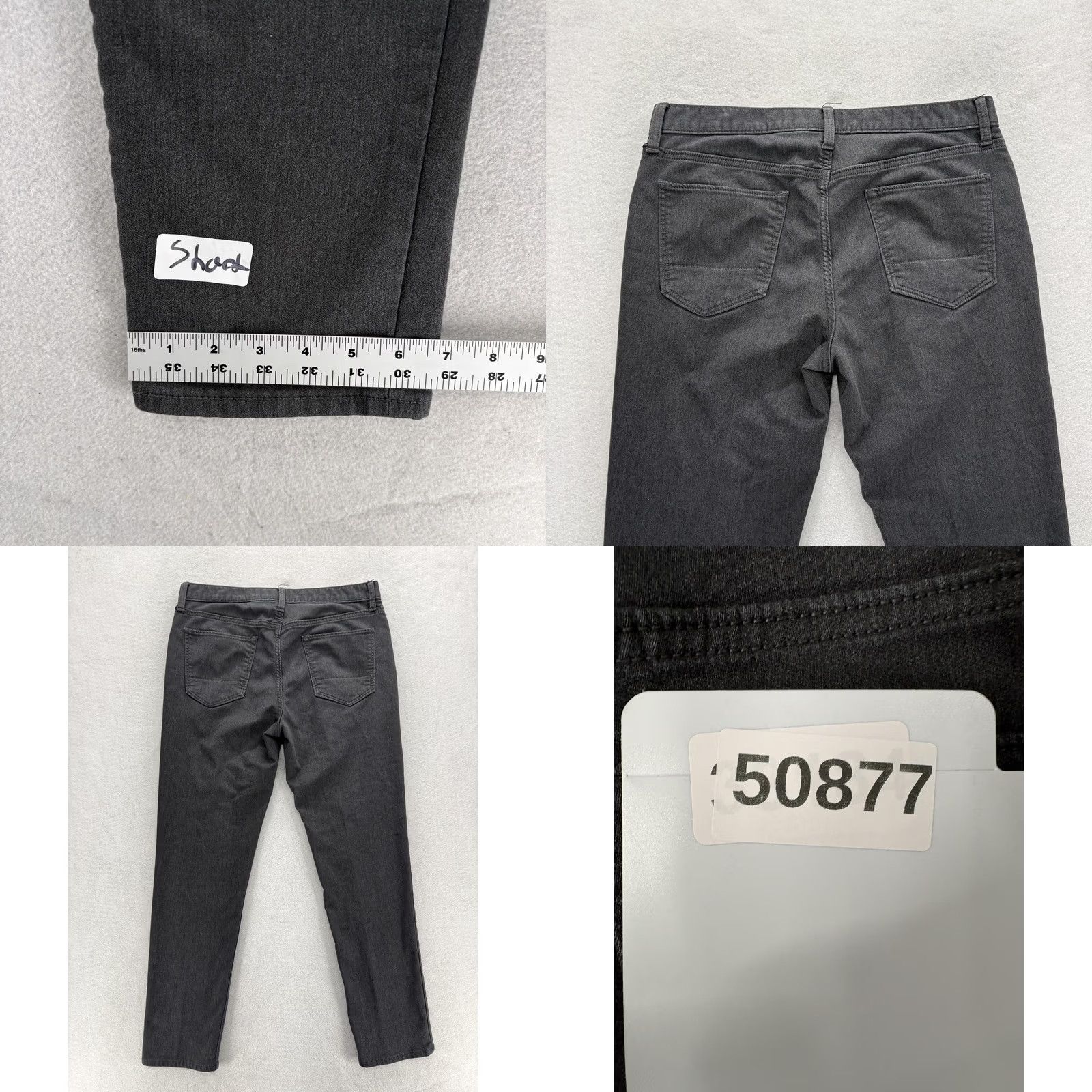 Banana Republic Banana Republic Travel Jeans Mens 34x30 Slim Straight Charcoal Wash Gray Denim Size US 34 / EU 50 - 8 Thumbnail
