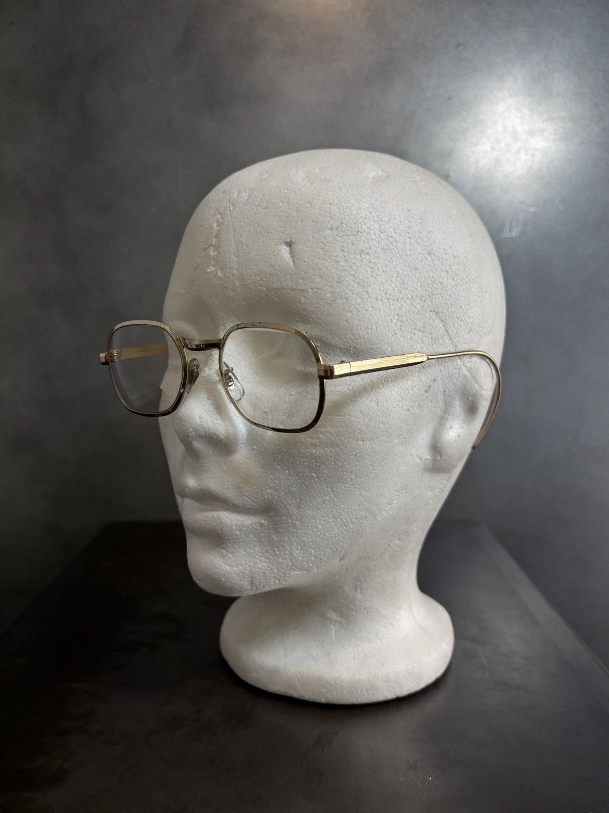 Vintage 1970s Eyeglasses Metal Full Rim 10k GF Hooked Vintage Frames Size ONE SIZE - 6 Thumbnail