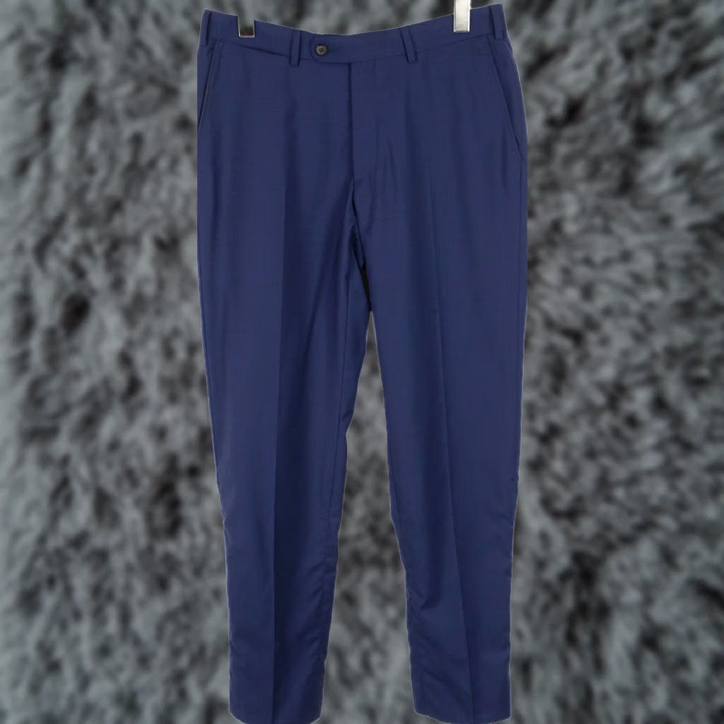 Suitsupply Suitsupply Brescia Trousers Plaid Wool Slim Fit Men UK 36 / W32 Blue Dress Pants Size US 36 / EU 52 - 1 Thumbnail