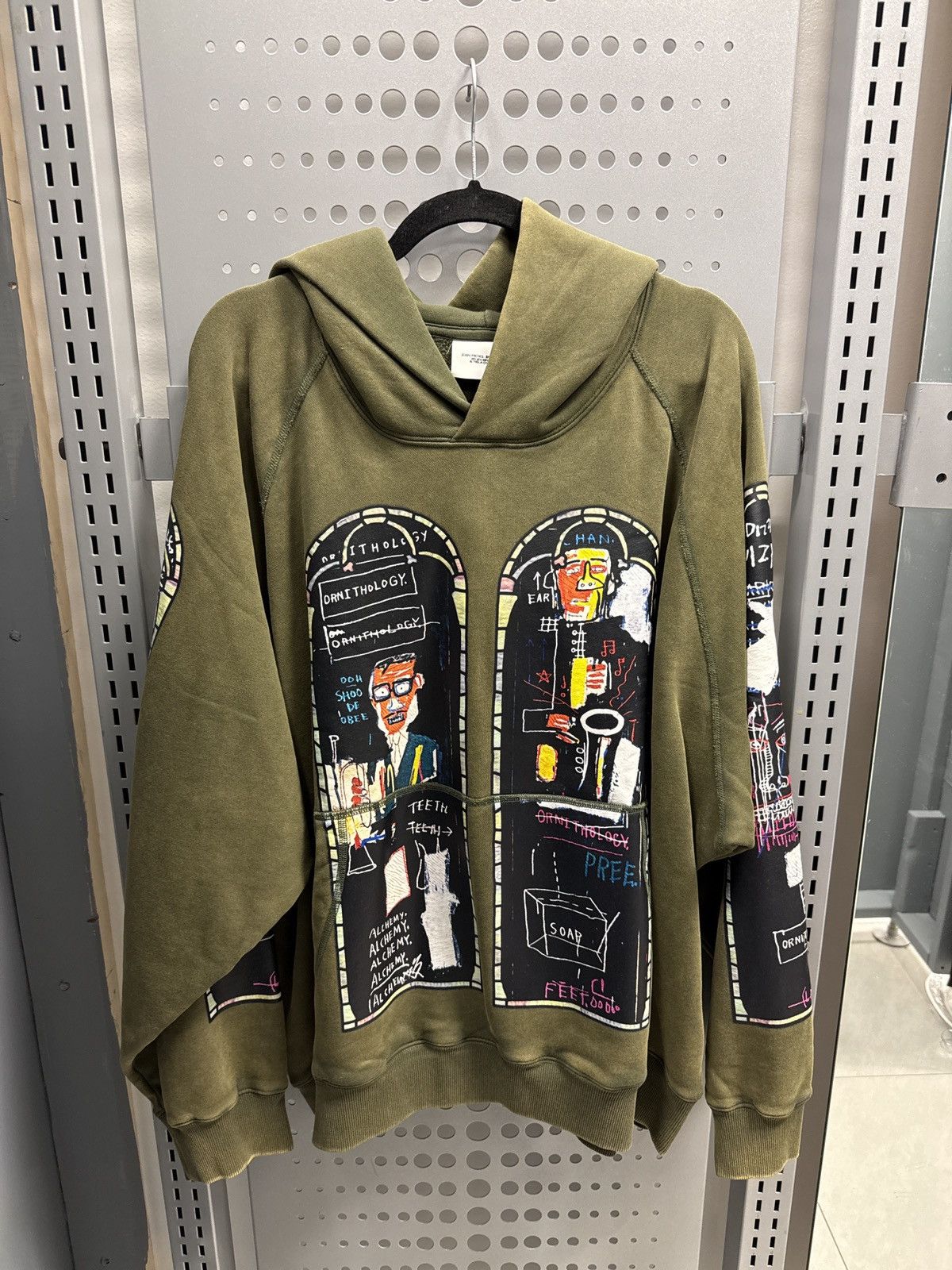 H&M × Jean-Michel Basquiat × Who Decides War Who Decides War x H&M x Basquiat Hoodie Olive Size US XL / EU 56 / 4 - 1 Thumbnail